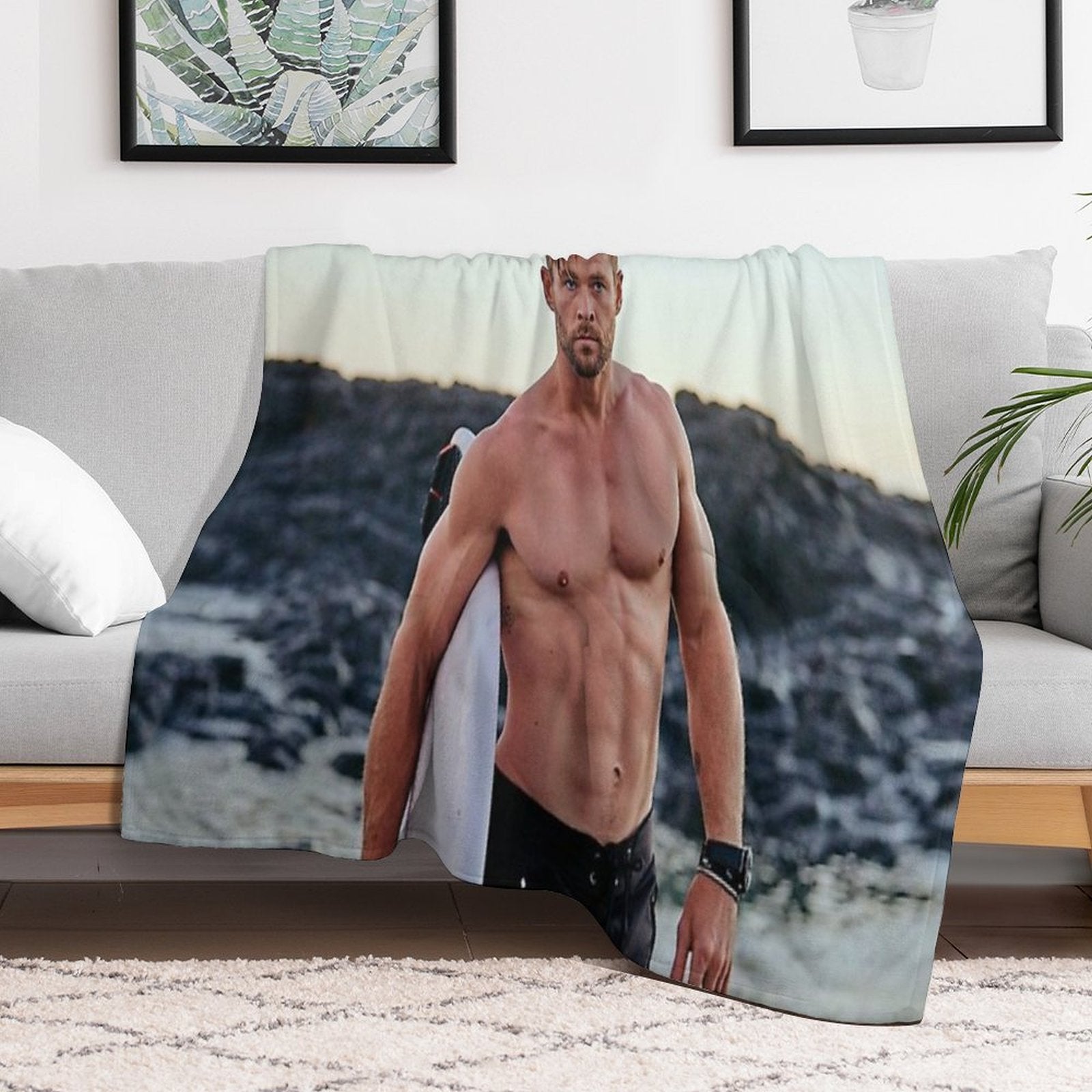 Chris Hemsworth Compact Throw Blanket