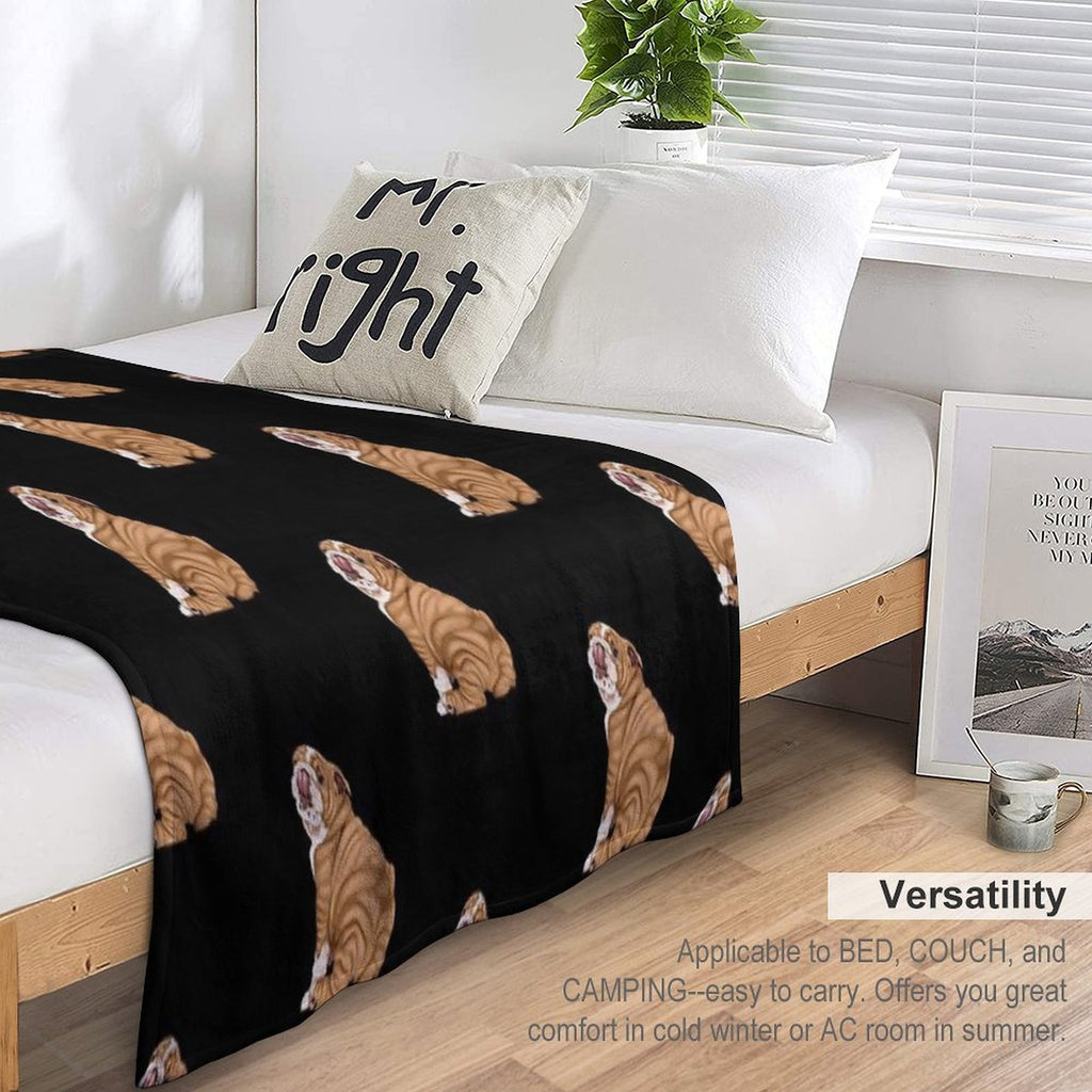 English Bulldog Premium Throw Blanket