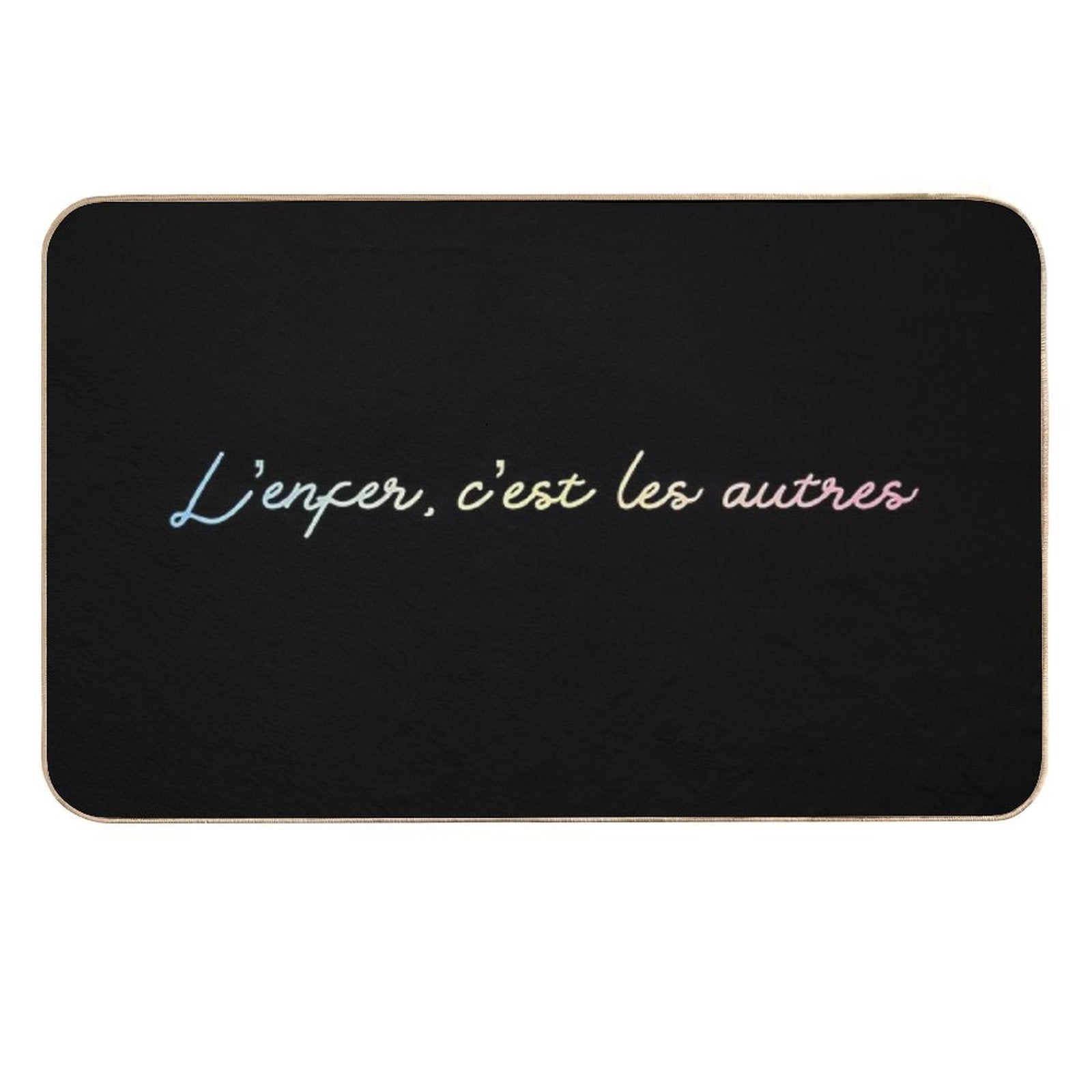 L’enfer, C’est Les Autres  Stain-Proof Bath Mat