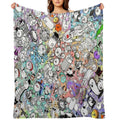 Battle Cats Machine-washable Throw Blanket