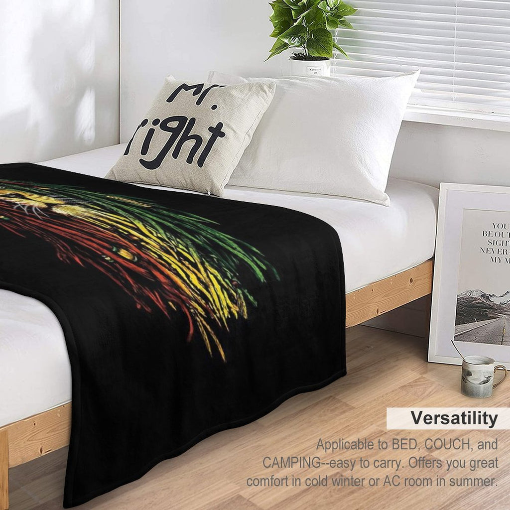 Bob Marley Lion Multi-functional Throw Blanket