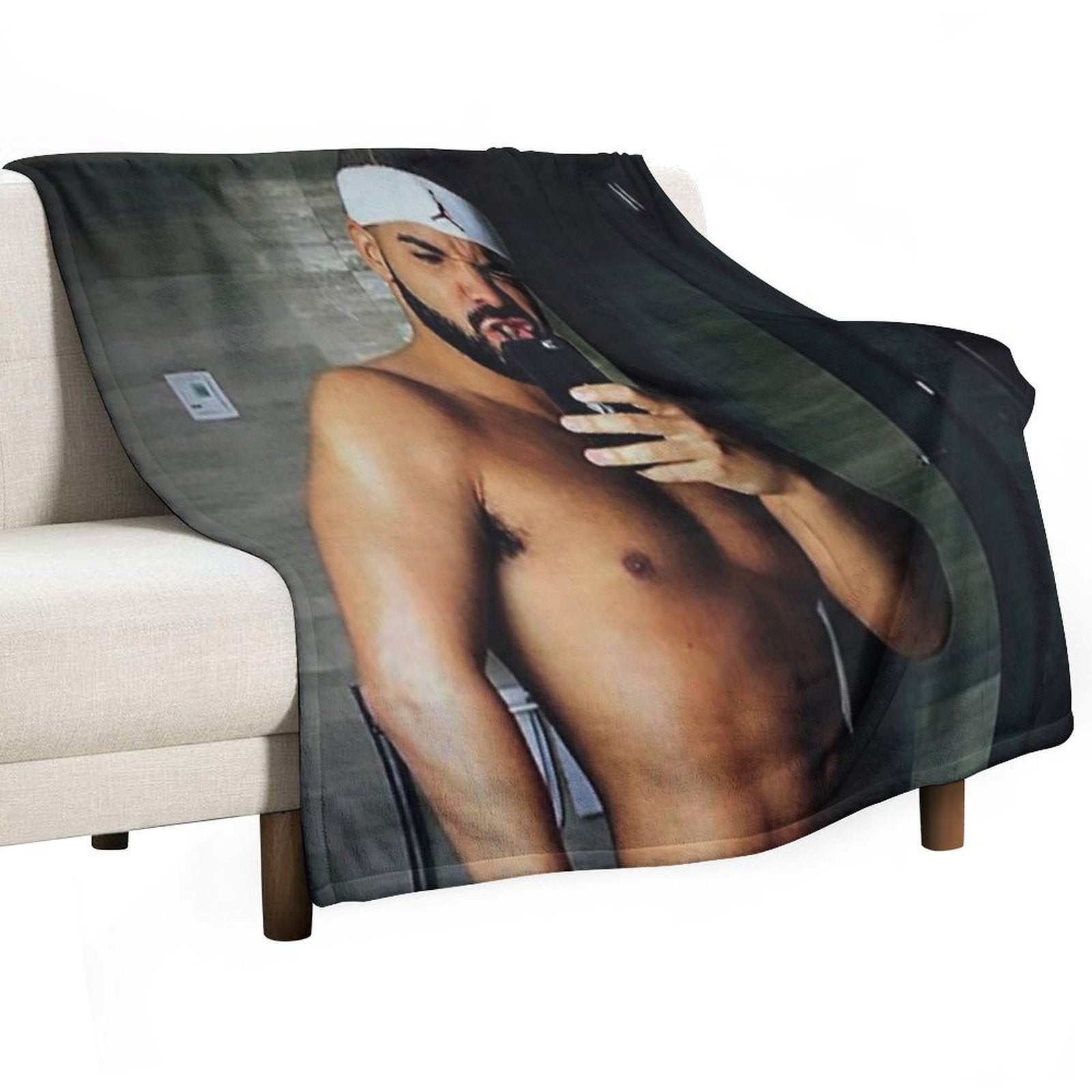 Drake Shirtless Machine-washable Throw Blanket