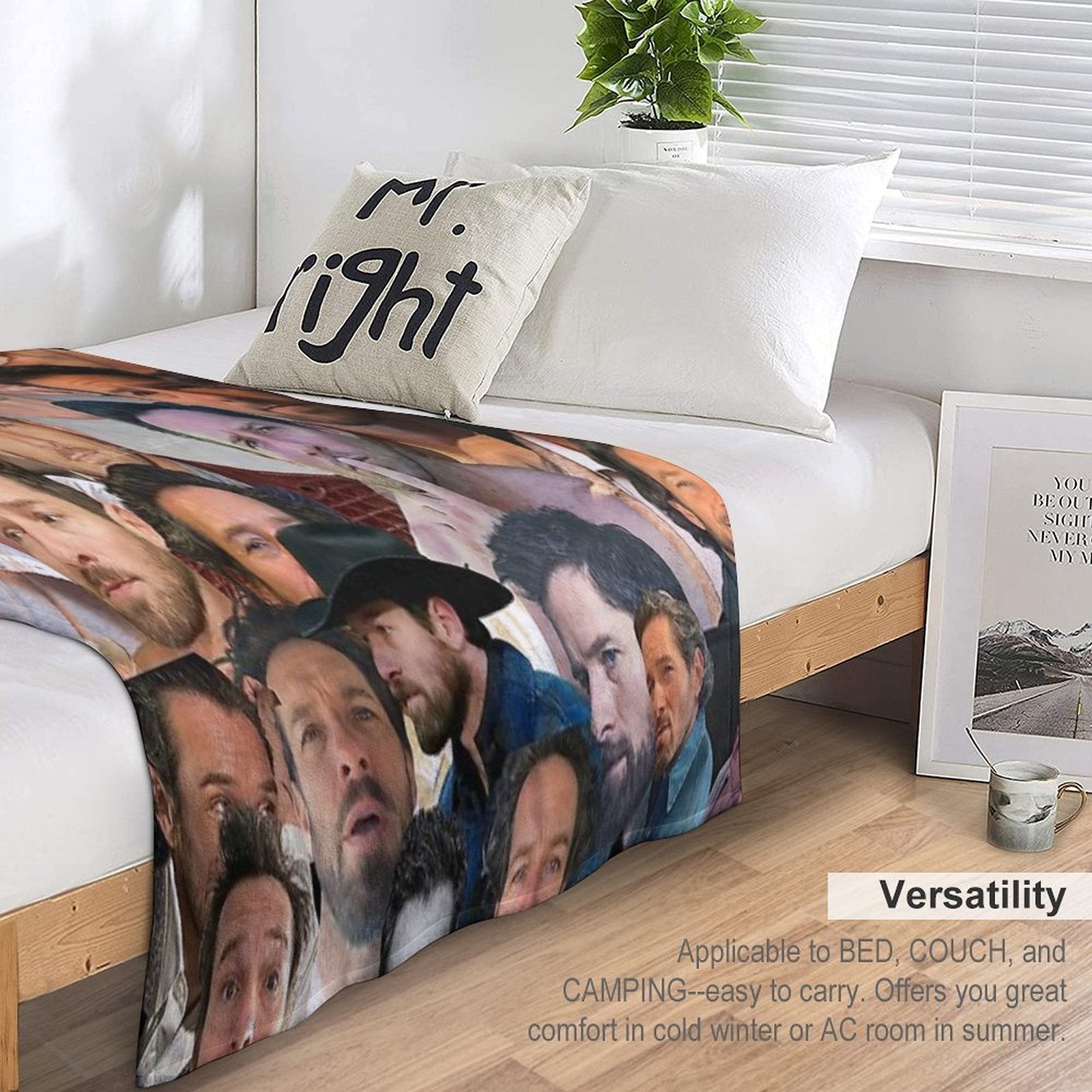 Ian Bohen Photo Collage Easy Care Throw Blanket