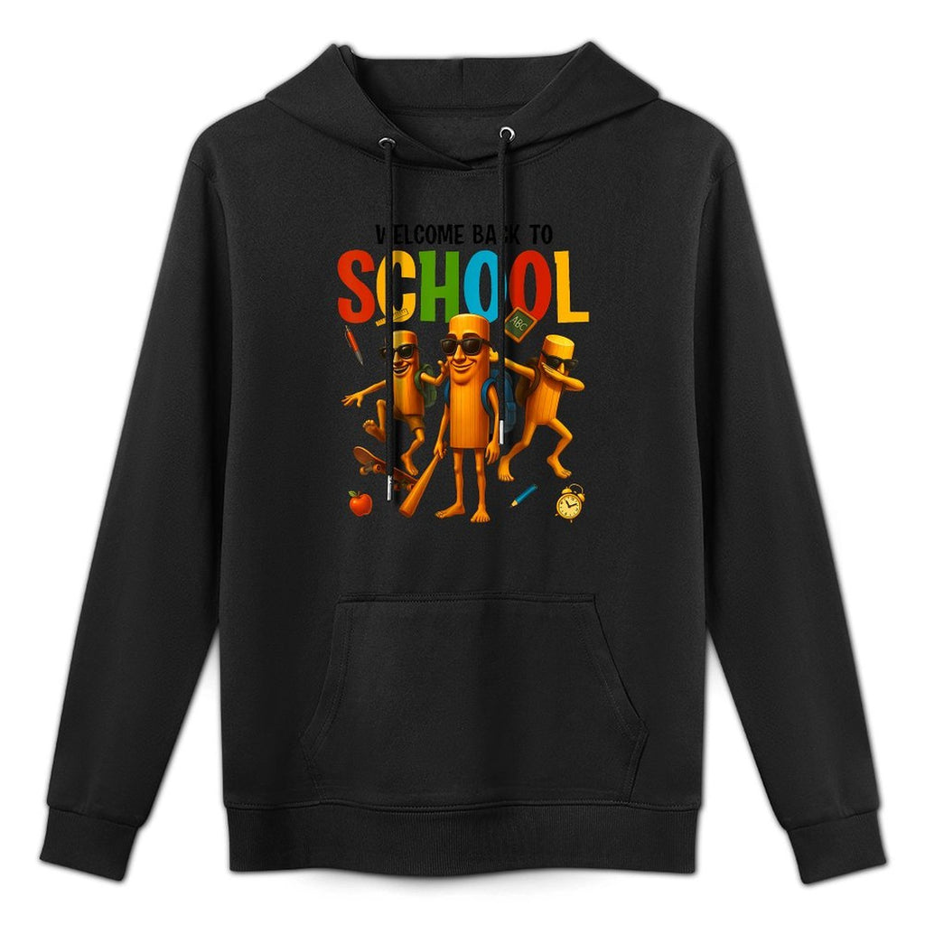 Tung Tung Sahur Back to School Brainrot Meme Boys Girls Kid Shrink-Resistant Hoodie