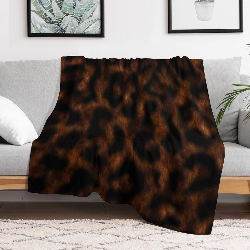 Leopard Print Velvety-soft Throw Blanket