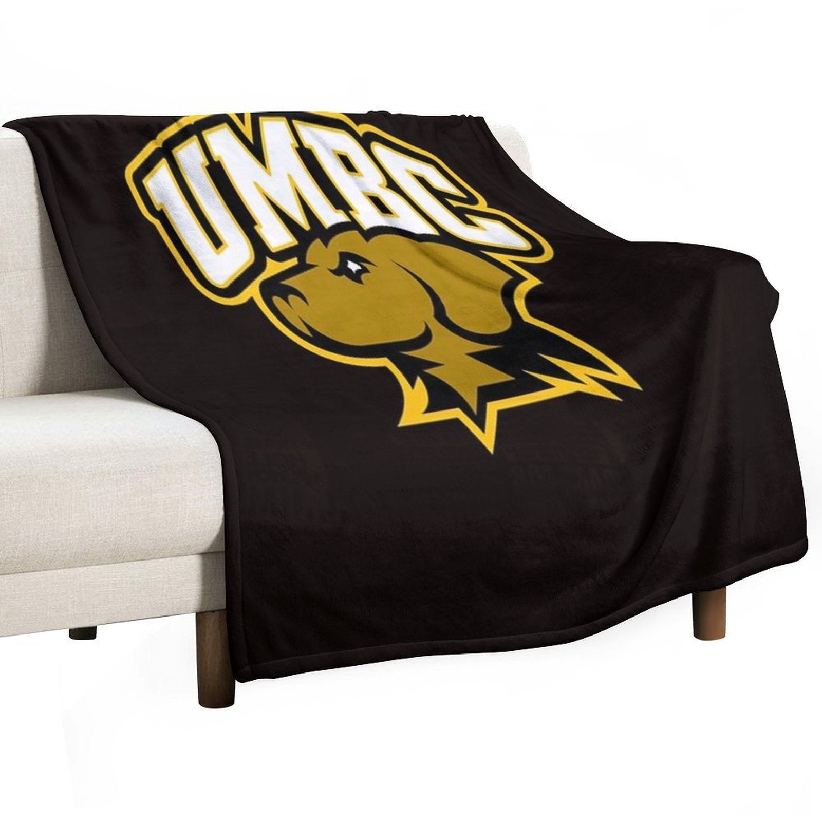 The UMBC Logo Versatility Throw Blanket