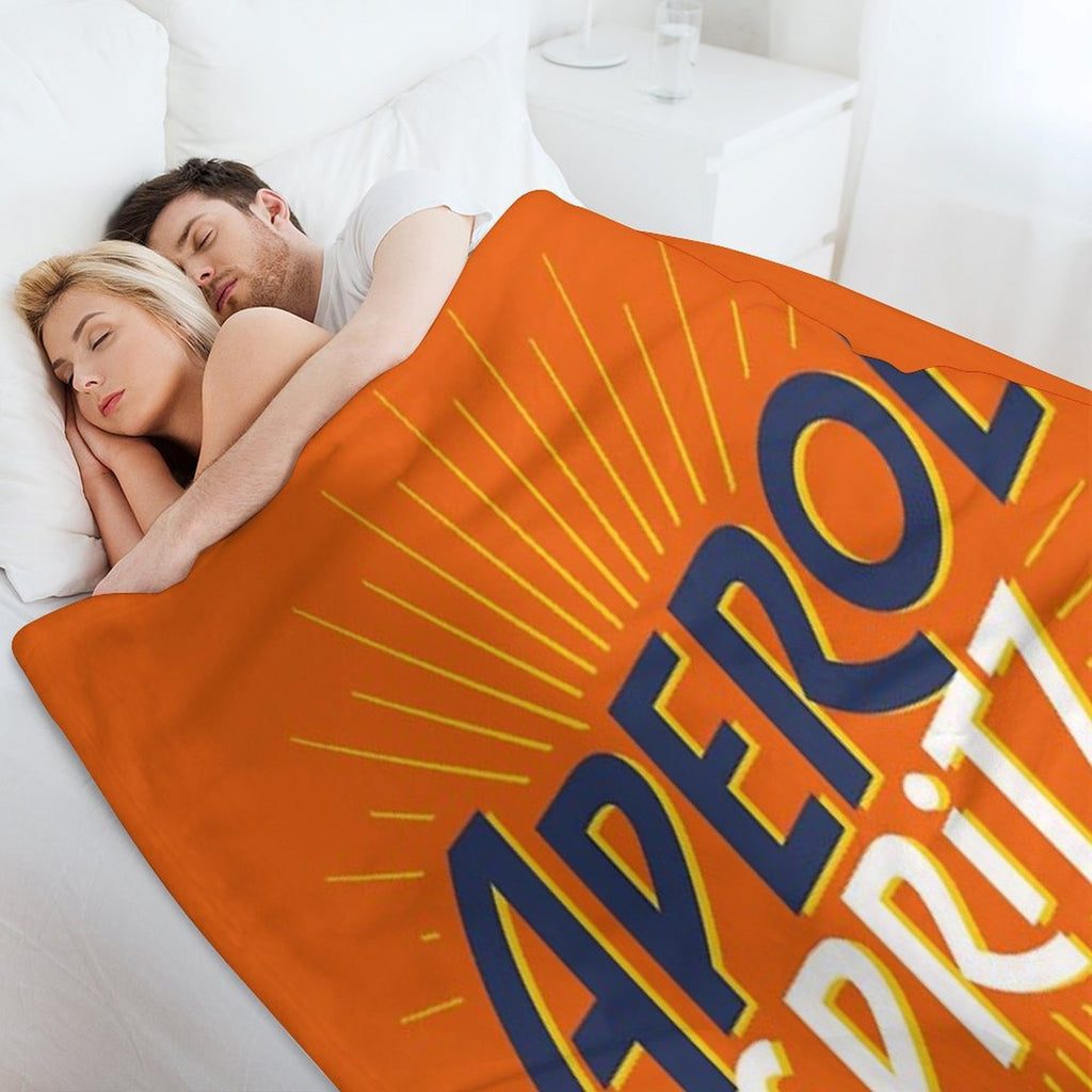 Aperol Spritz Orange Travel-friendly Throw Blanket