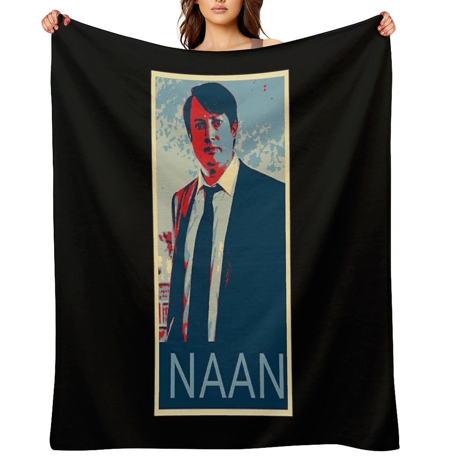 Peep Show Mark Four Naan Poster Poster Sustainable Throw Blanket