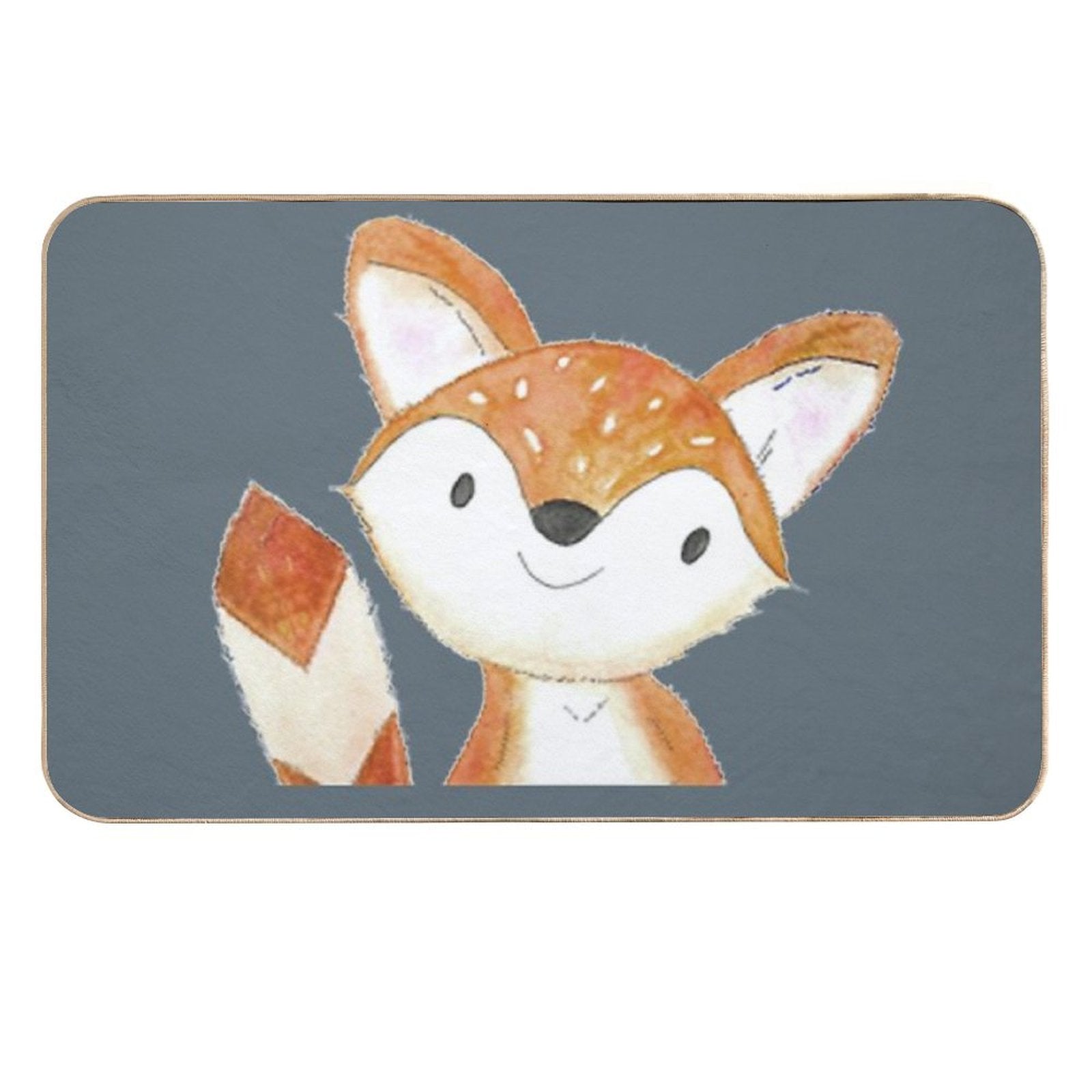 Little Fox Smiling  High-Traffic Bath Mat