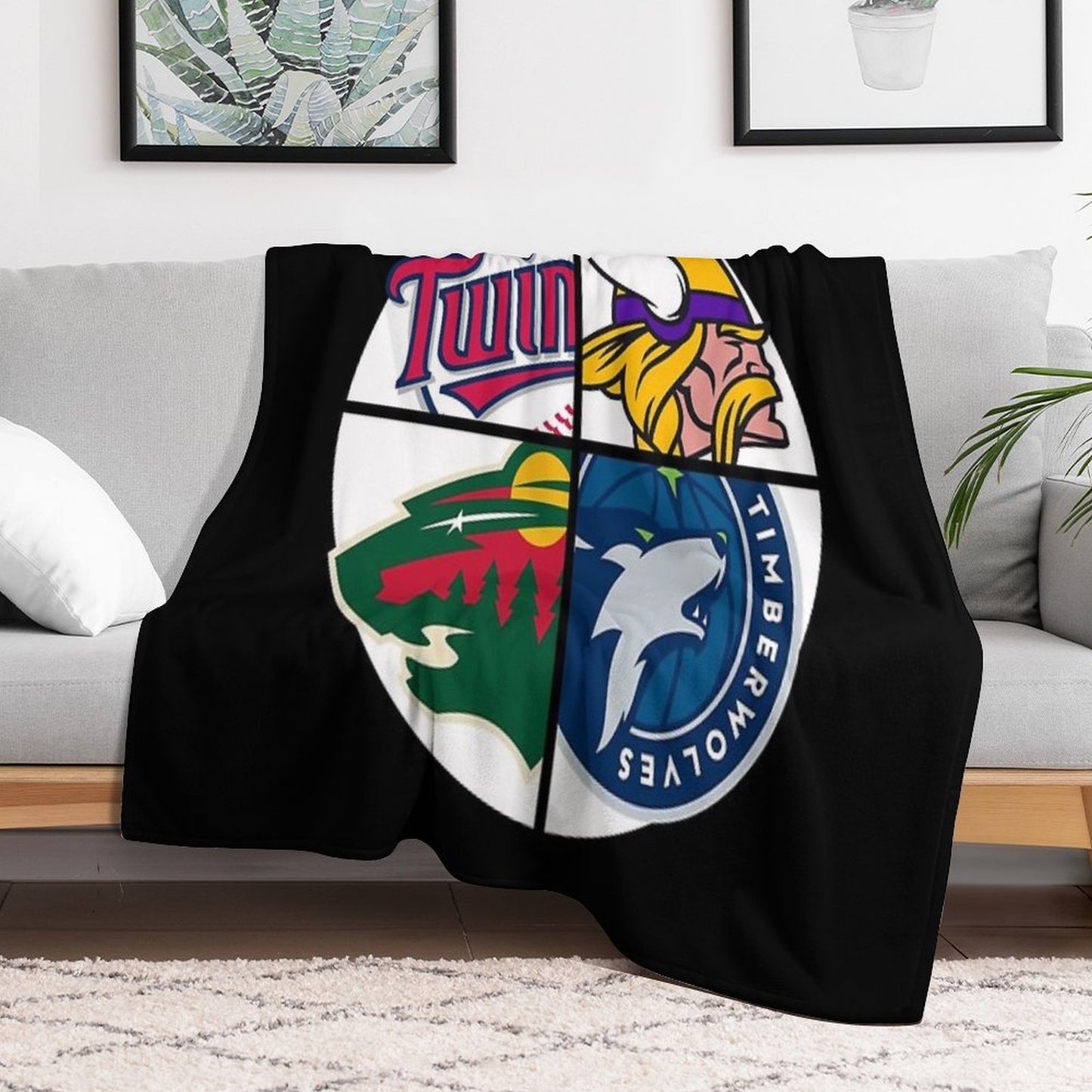 Minnesota Sports Shrink-resistant Throw Blanket