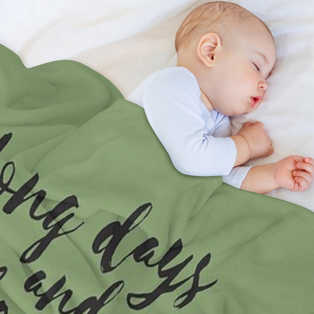 Long Days And Pleasant Nights Durable Throw Blanket