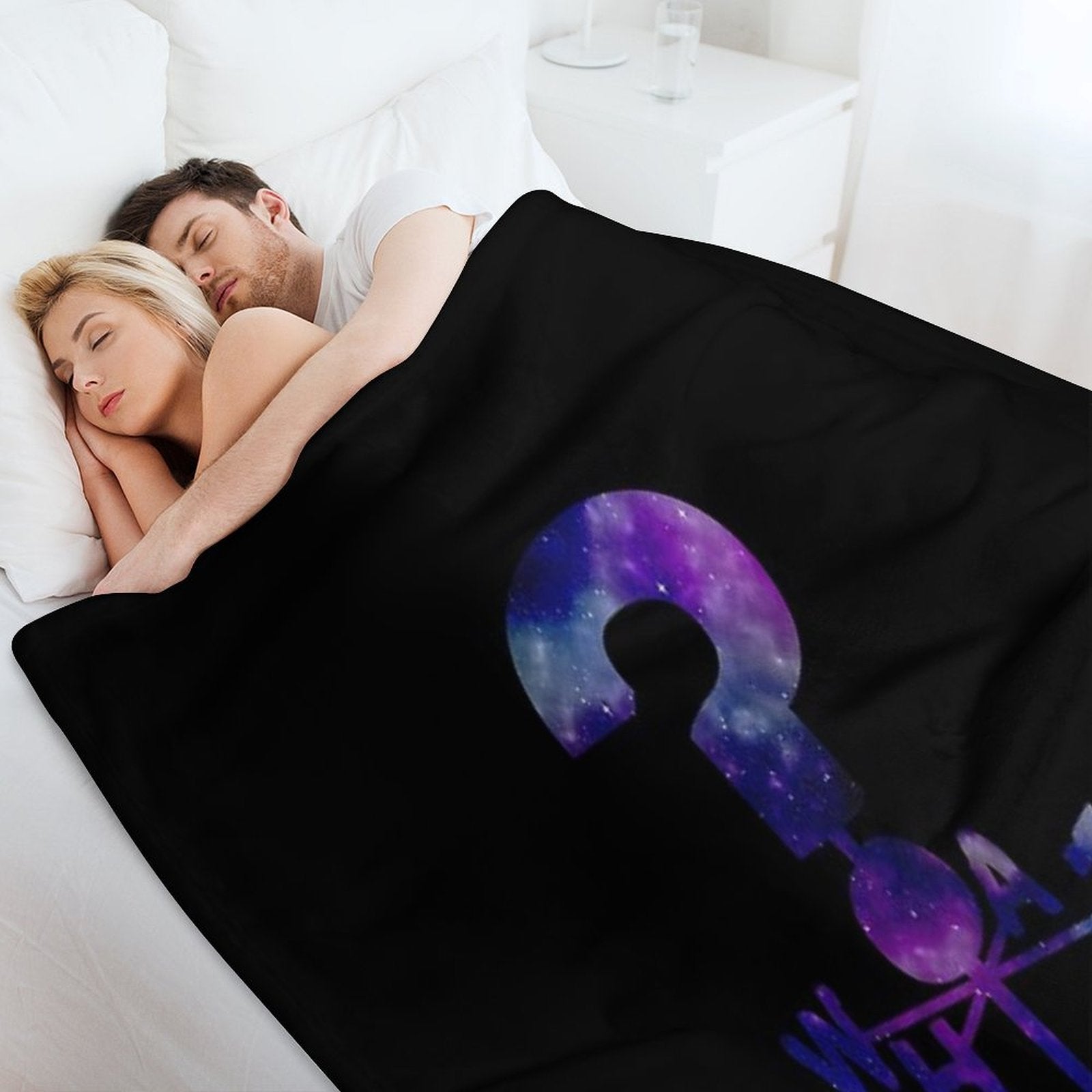 The Mystery Shack Question Mark Weathervane Sustainable Throw Blanket