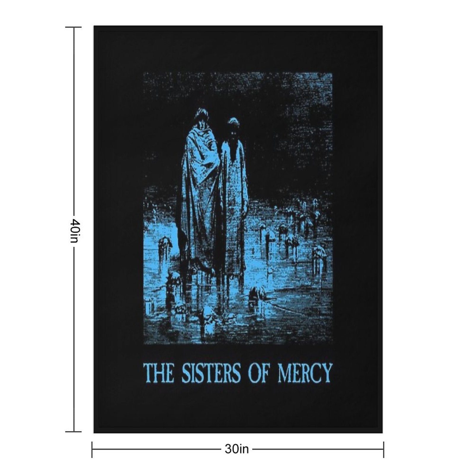 Body And Soul - The Sisters of Mercy Easy Care Throw Blanket