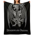 Dungeons And Dragons Design Plush Throw Blanket