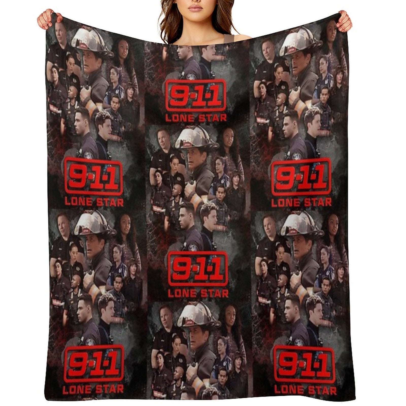 911 Lone Star - Cellular Sustainable Throw Blanket