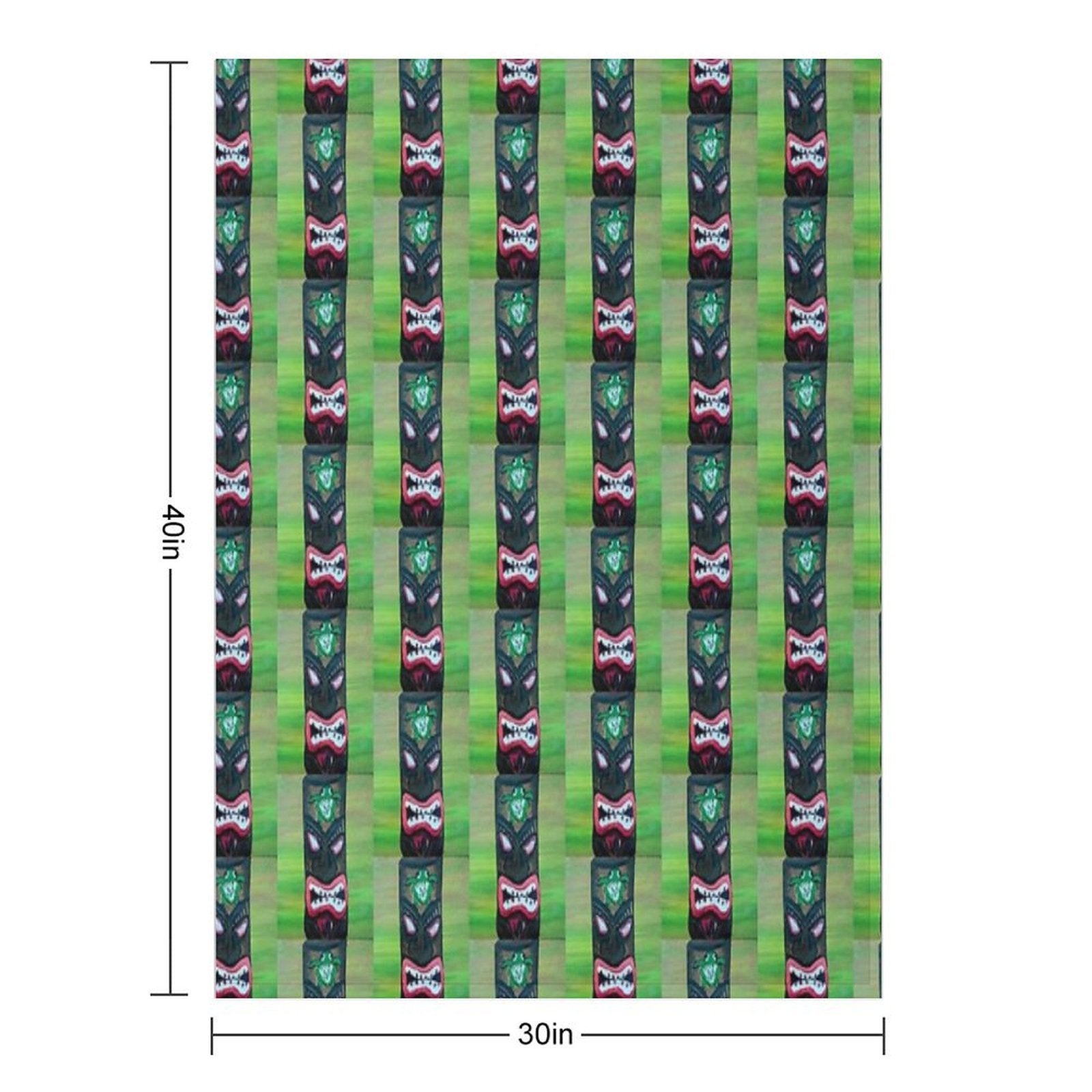 Tiki Tiki Quick-dry Throw Blanket