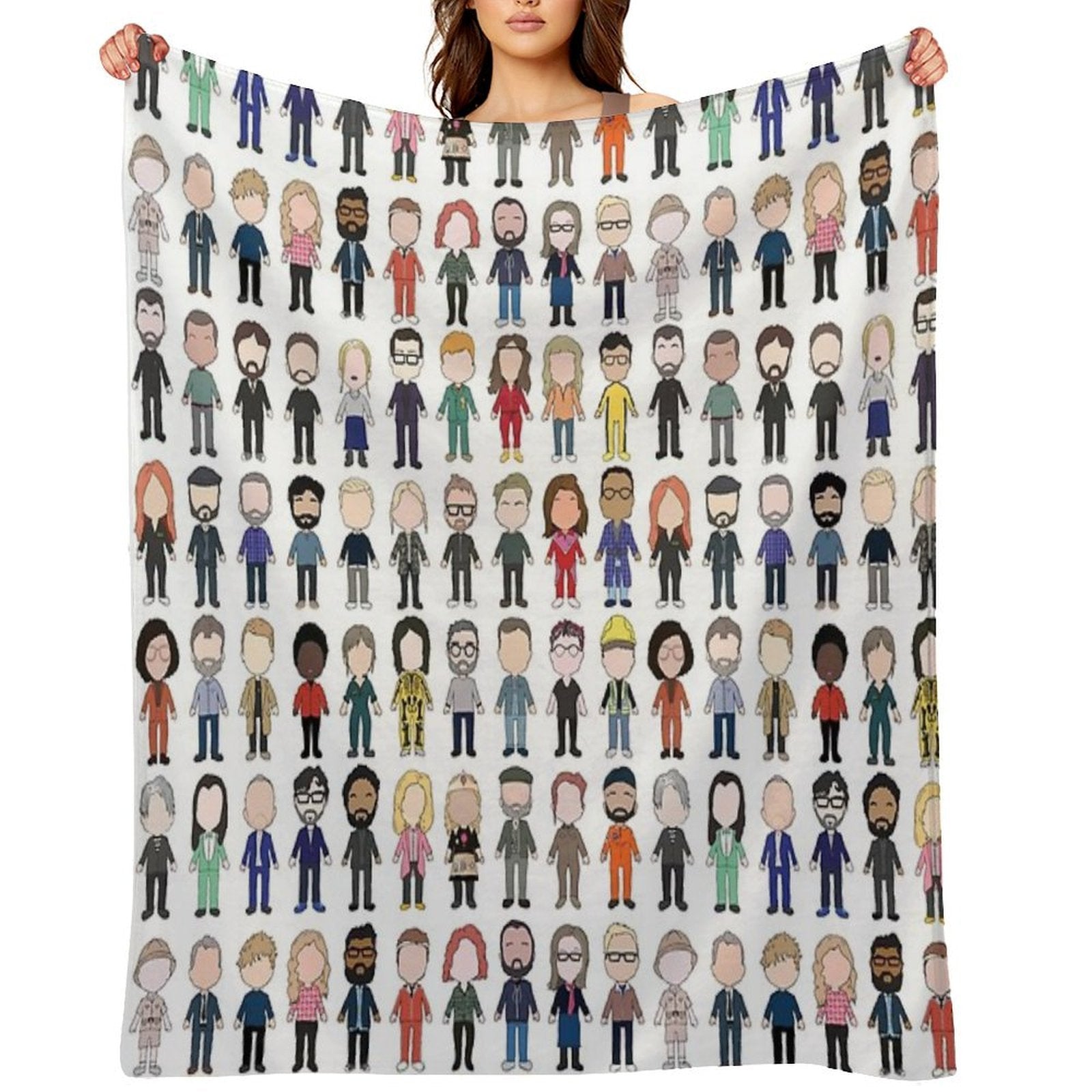 Cast Poster Taskmaster First Ten Series Shrink-resistant Throw Blanket