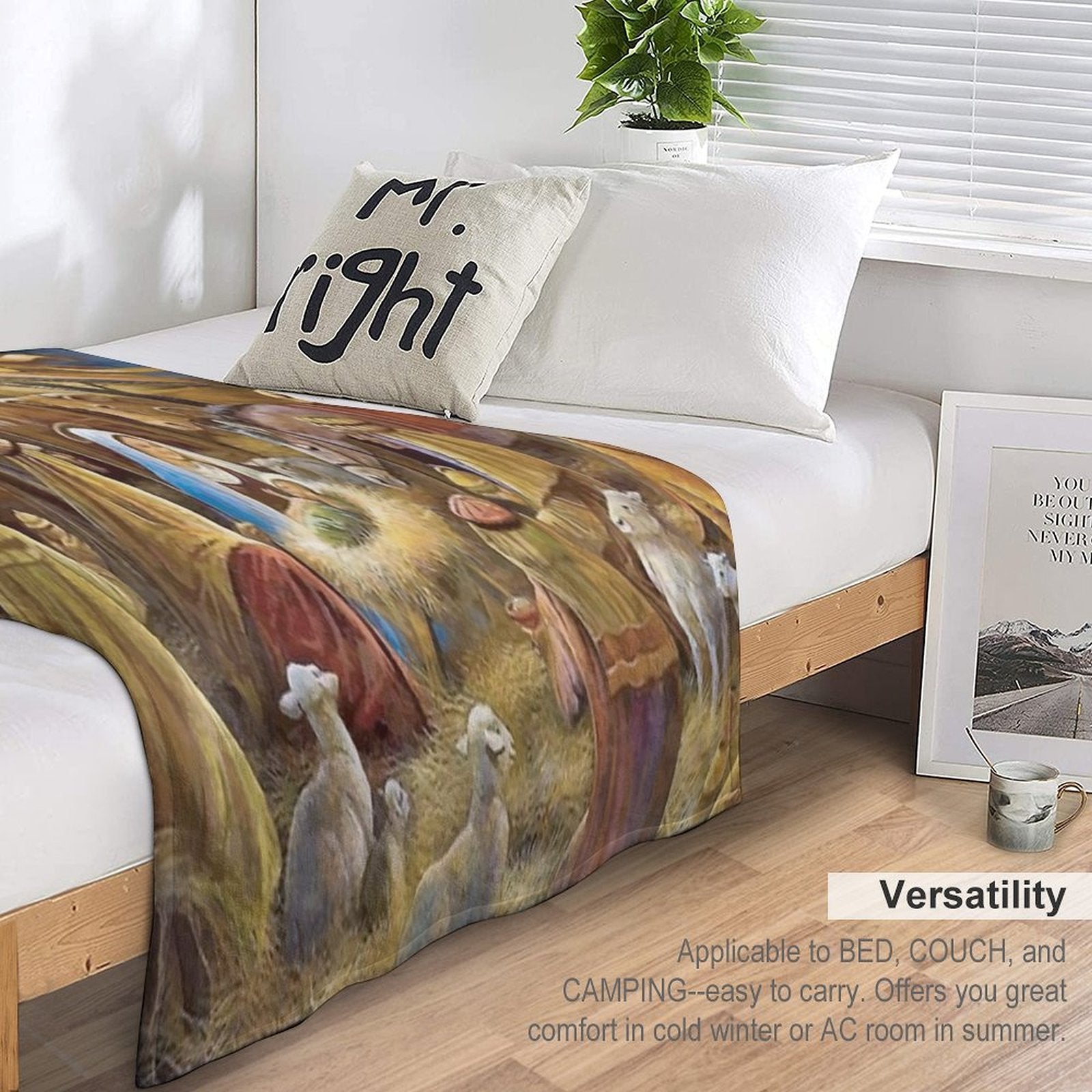 Christian Christmas Nativity Versatility Throw Blanket