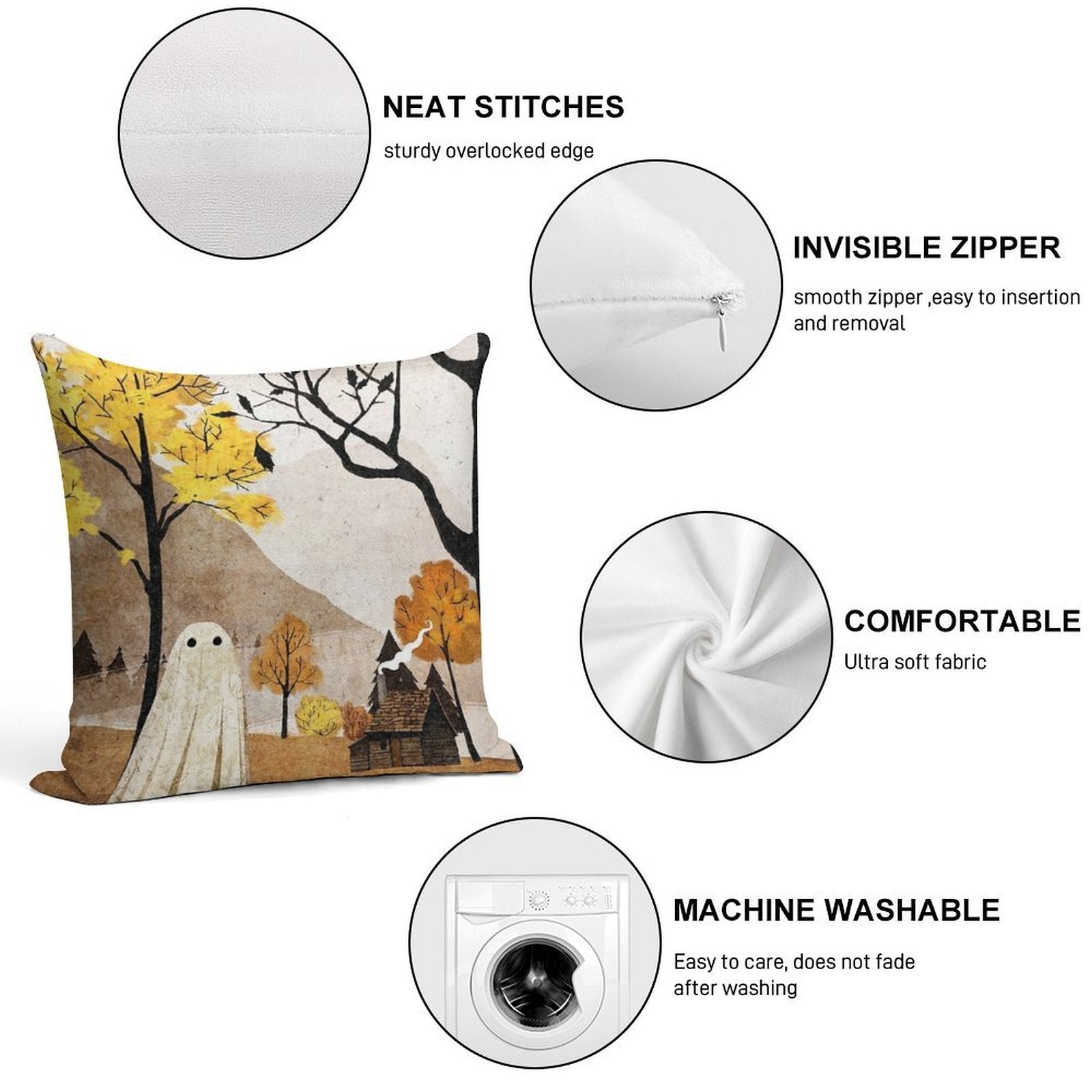 Walter in Autumn Soft Multiple Sizes Throw Pillow
