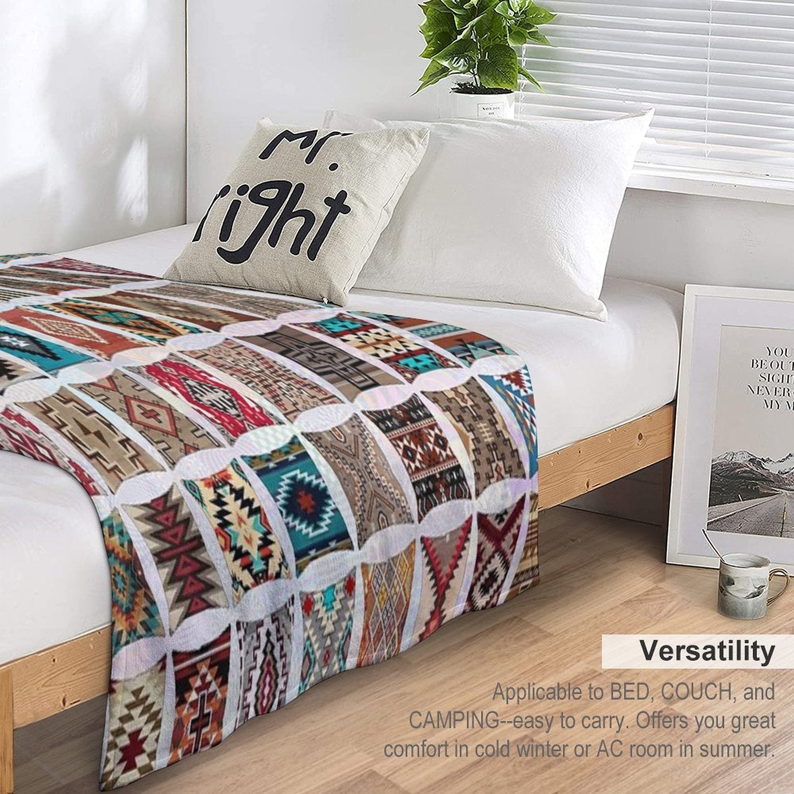 Navajo Pillows Lightweight Throw Blanket