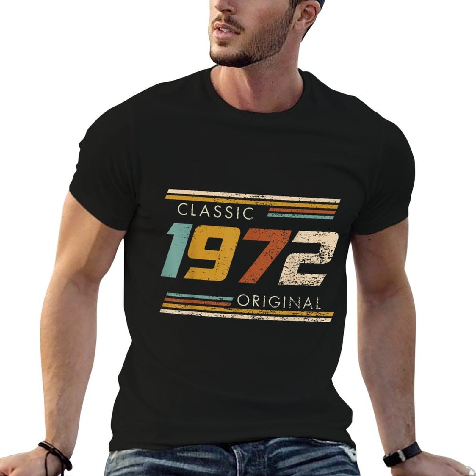 Classic 1972 Original Vintage Birthday Est 1972 Edition  Moisture-wicking T-Shirt