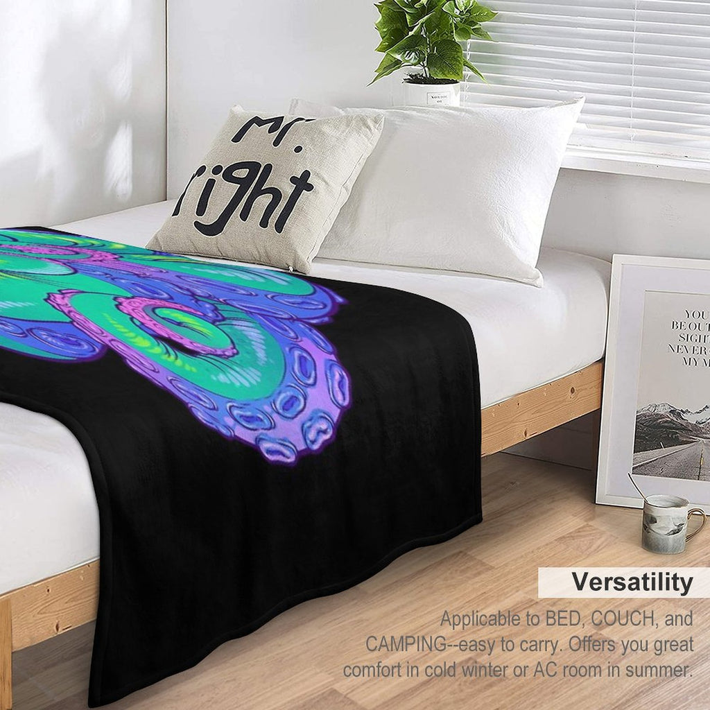 Cthulhu Tentacles Easy Care Throw Blanket