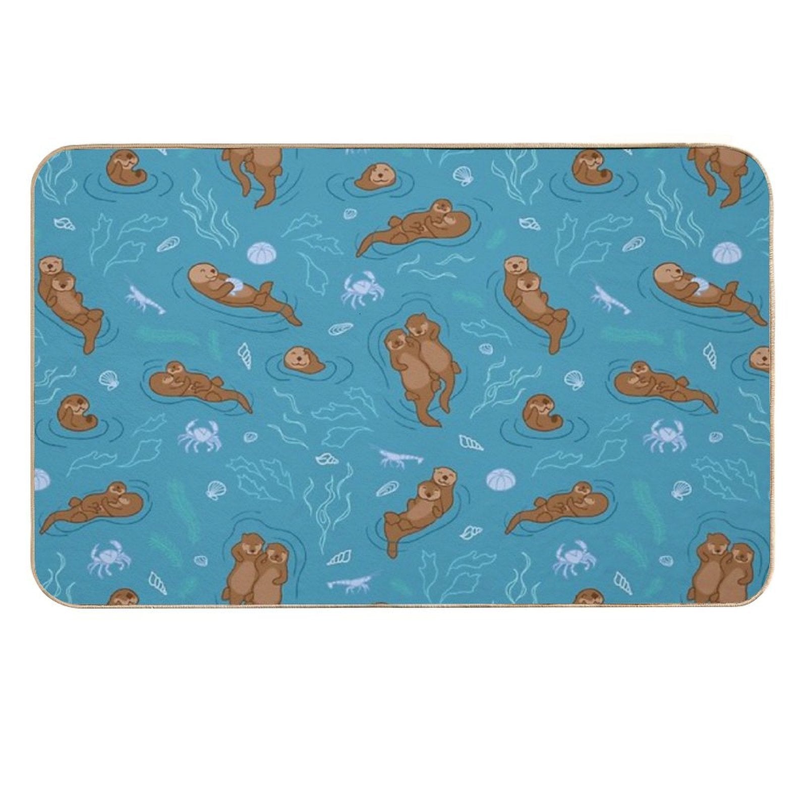 We Love Each Otter  Eco-Friendly Bath Mat