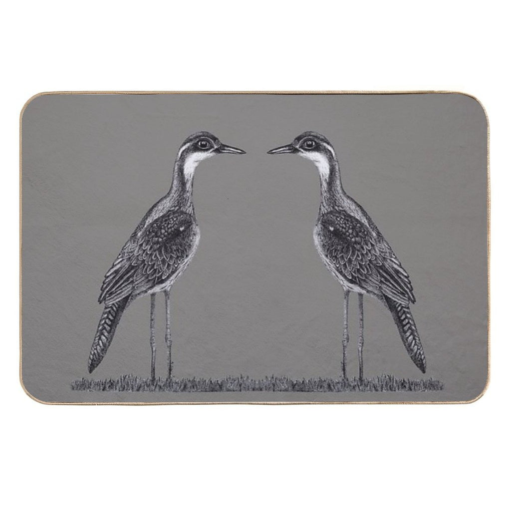 Bush Stone-Curlew  Dirt-Trapping Bath Mat