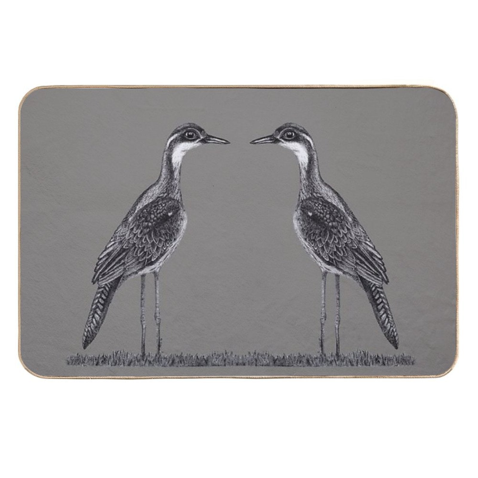 Bush Stone-Curlew  Dirt-Trapping Bath Mat