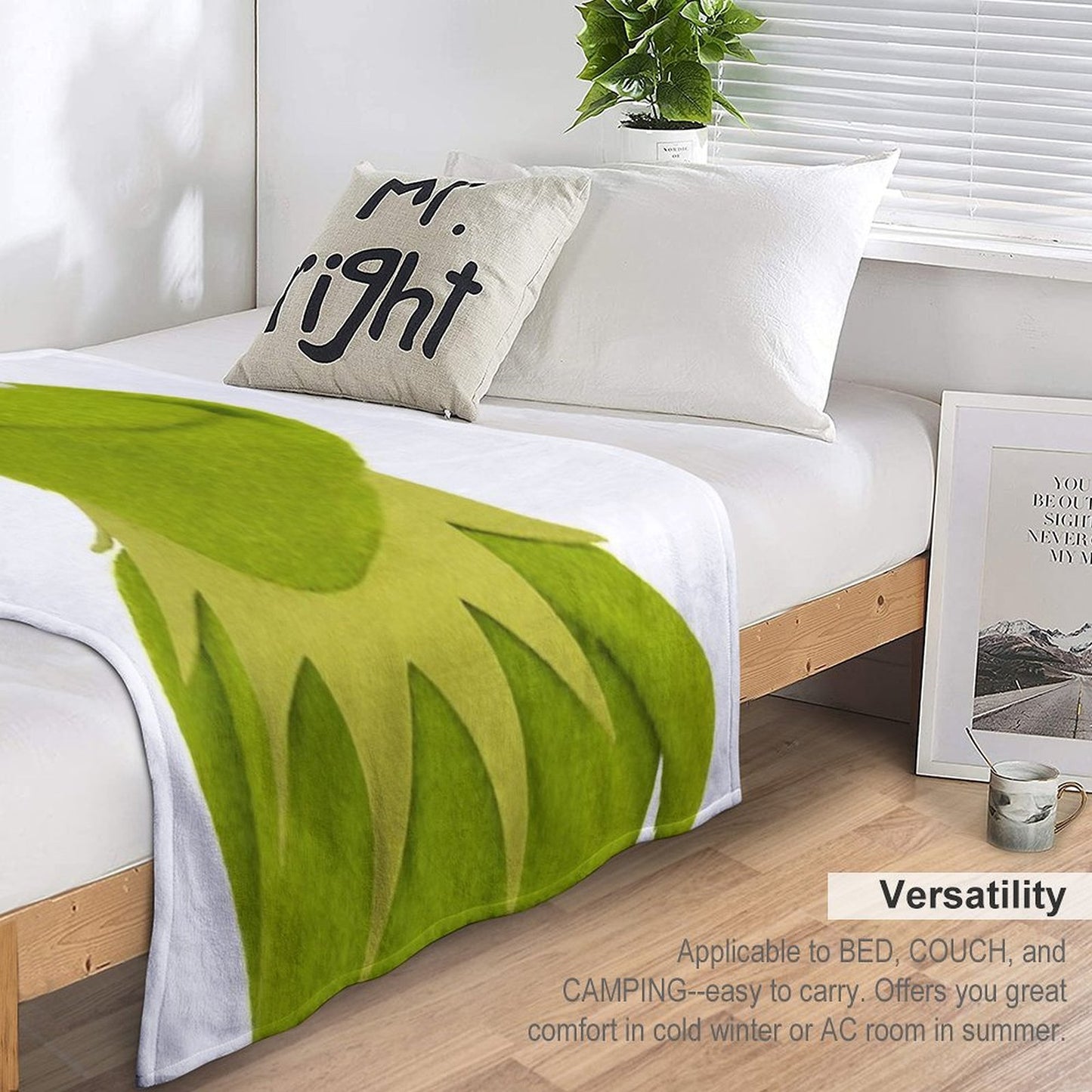 Kermit The Frog Velvety-soft Throw Blanket