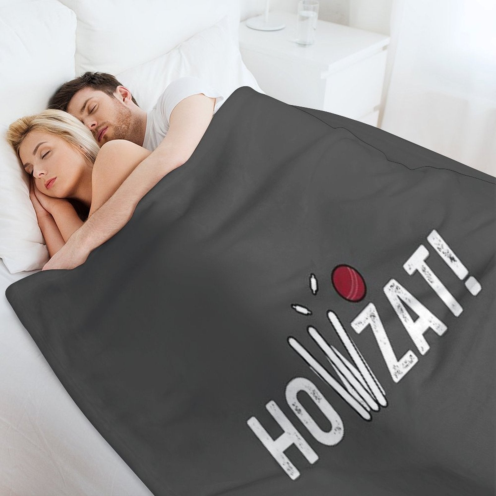 Cricket Lover Howzat Ball And Wicket by Cricket Fan Gifts Durable Throw Blanket