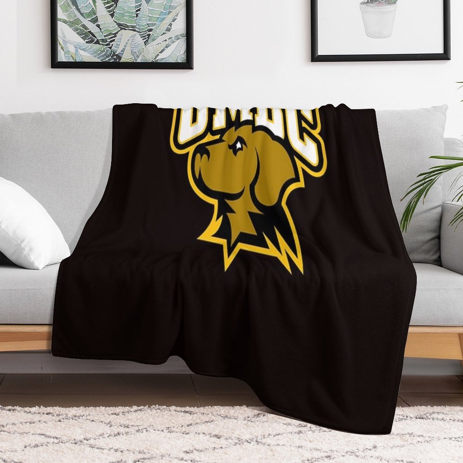 The UMBC Logo Versatility Throw Blanket