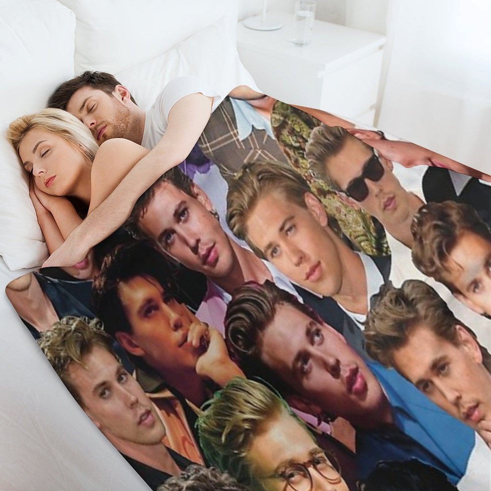 Austin Butler Photo Collage Premium Throw Blanket