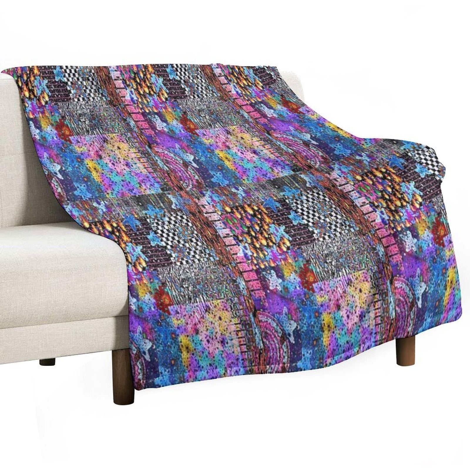 Printed Symphony Anti-pilling Throw Blanket
