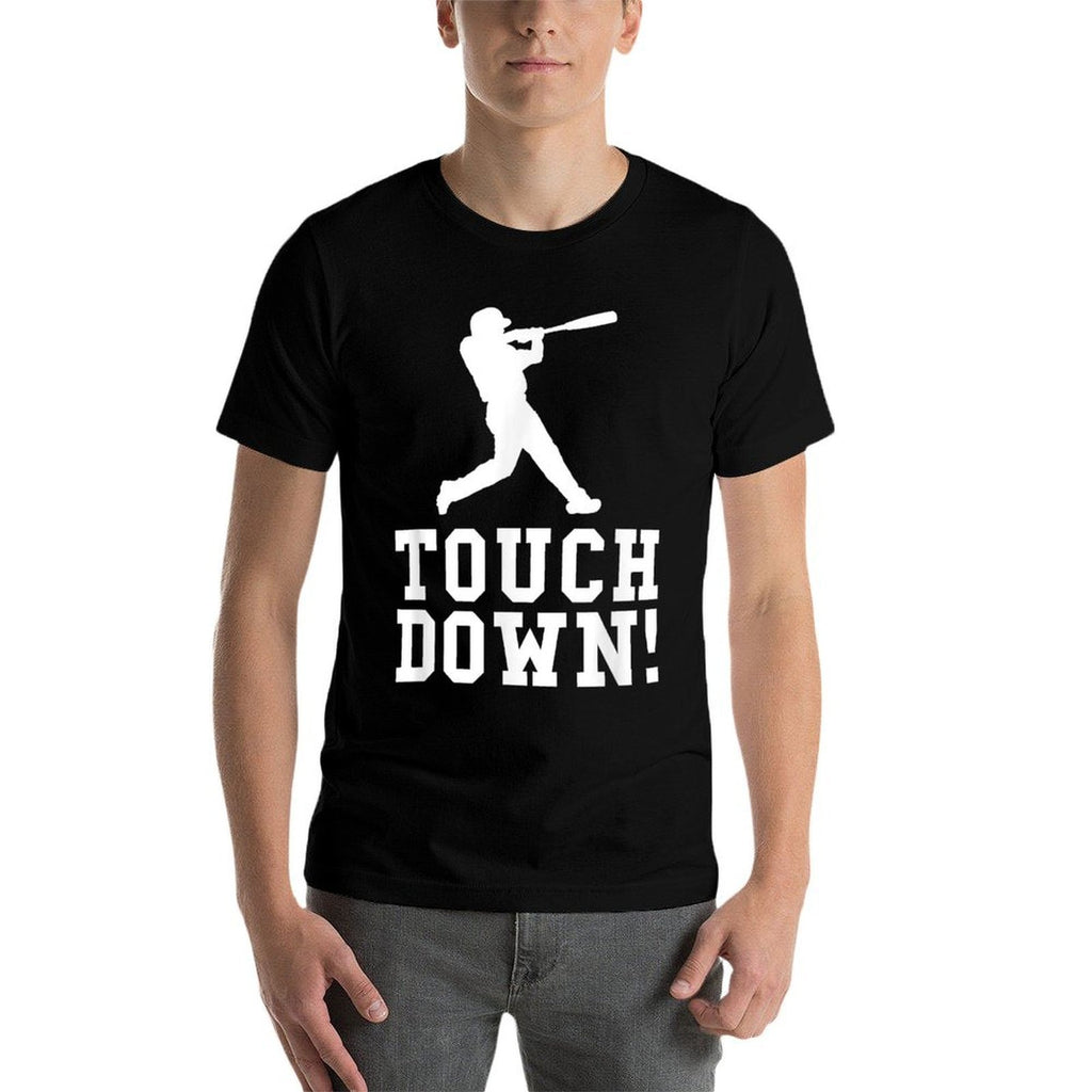 Funny Touchdown Baseball Football Sports Gift  Summer-ready Fabric T-Shirt