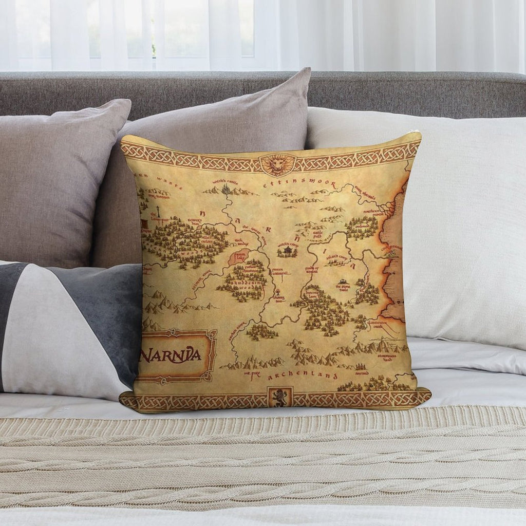 Map of Narnia Soft Multiple Sizes Throw Pillow