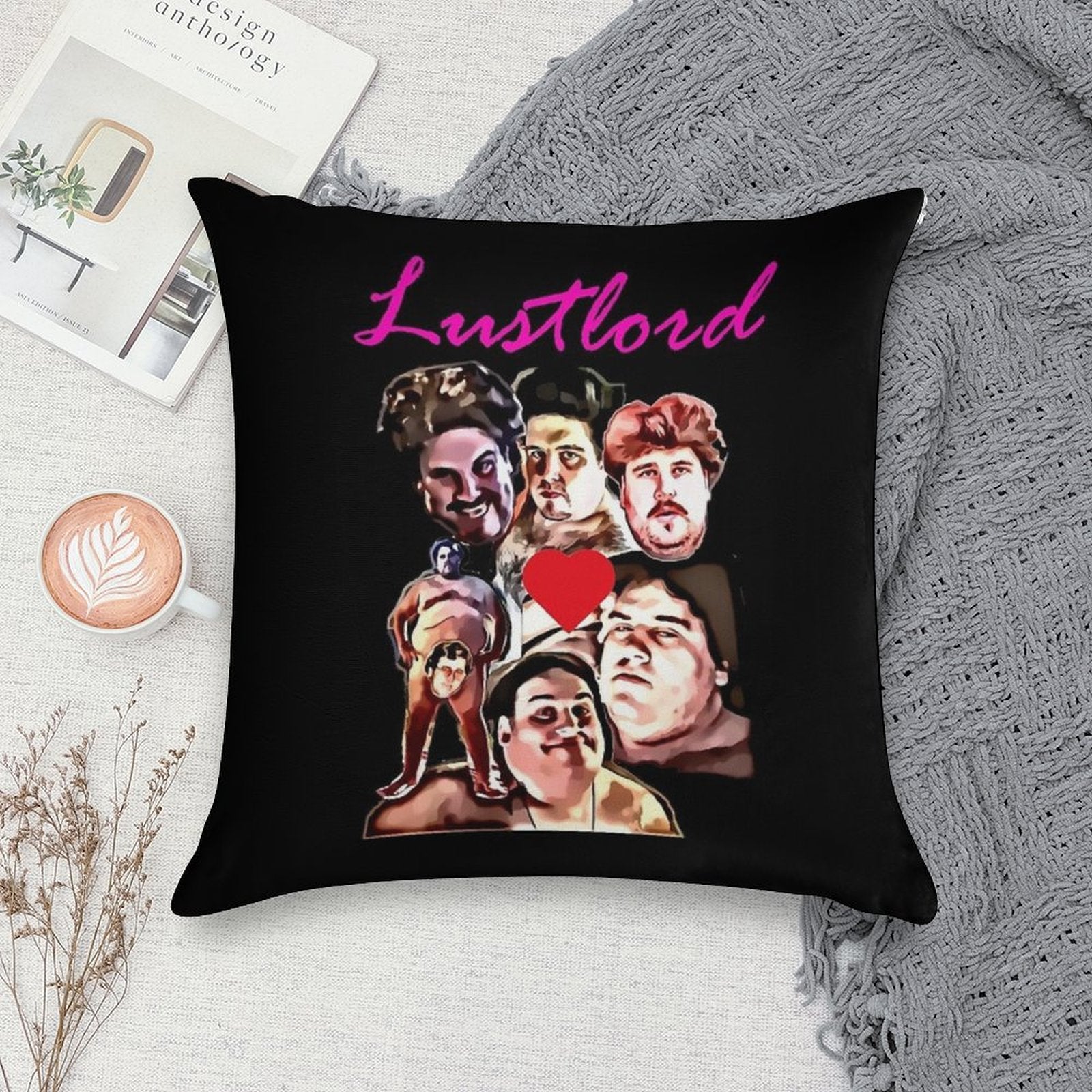 Lustlord Design Soft Multiple Sizes Throw Pillow