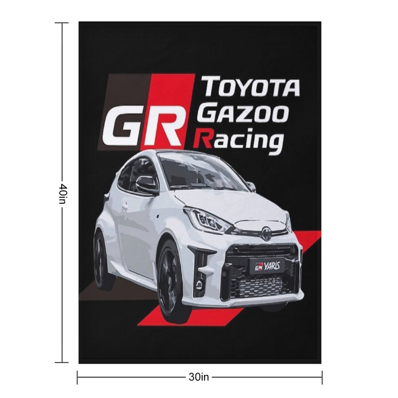 TOYOTA GR YARIS - Gazoo Racing Versatility Throw Blanket