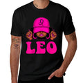 Leo Queen Sassy Black Woman Afro Girl Zodiac Birthday  Tagless Design T-Shirt