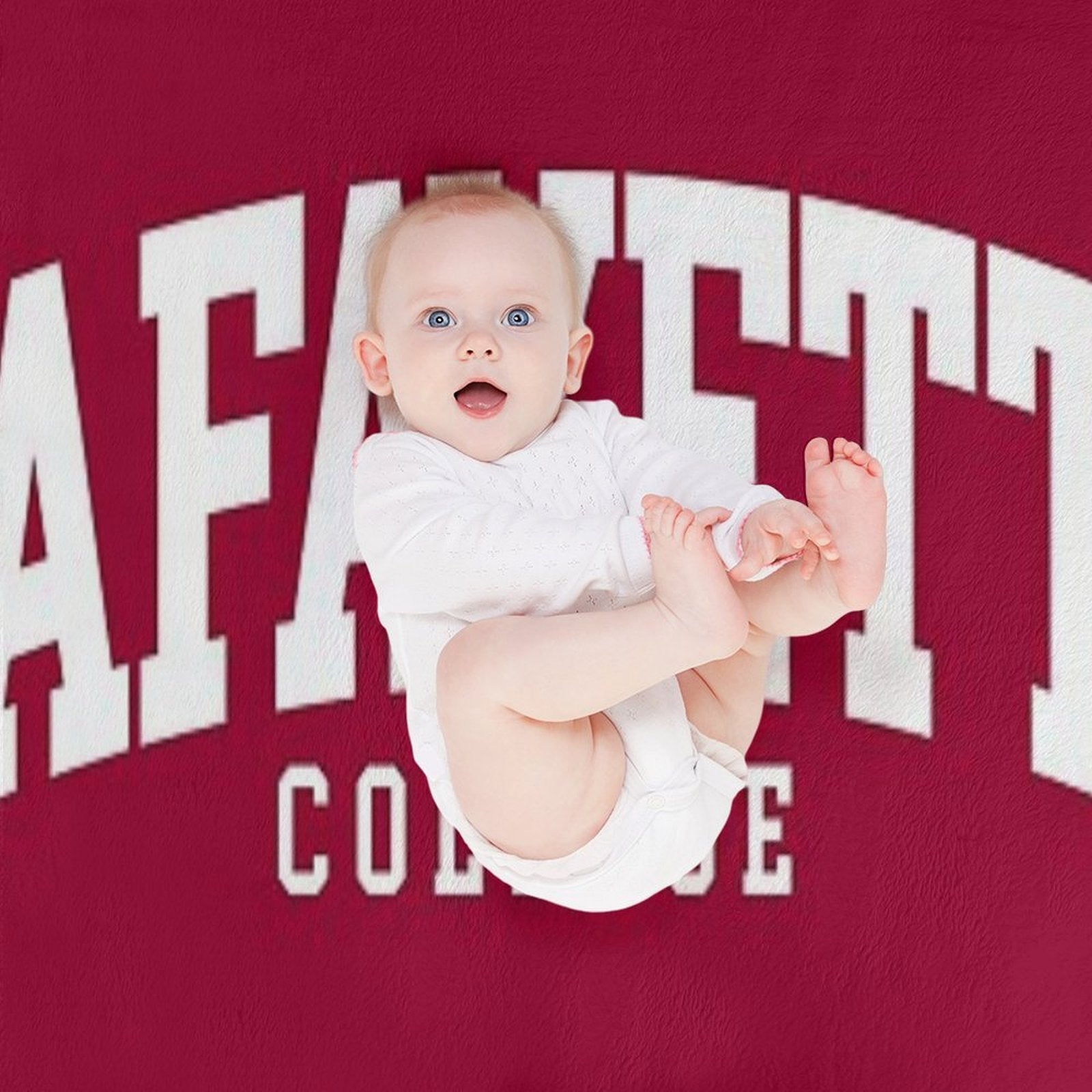 Lafayette - College Font Curved Machine-washable Throw Blanket