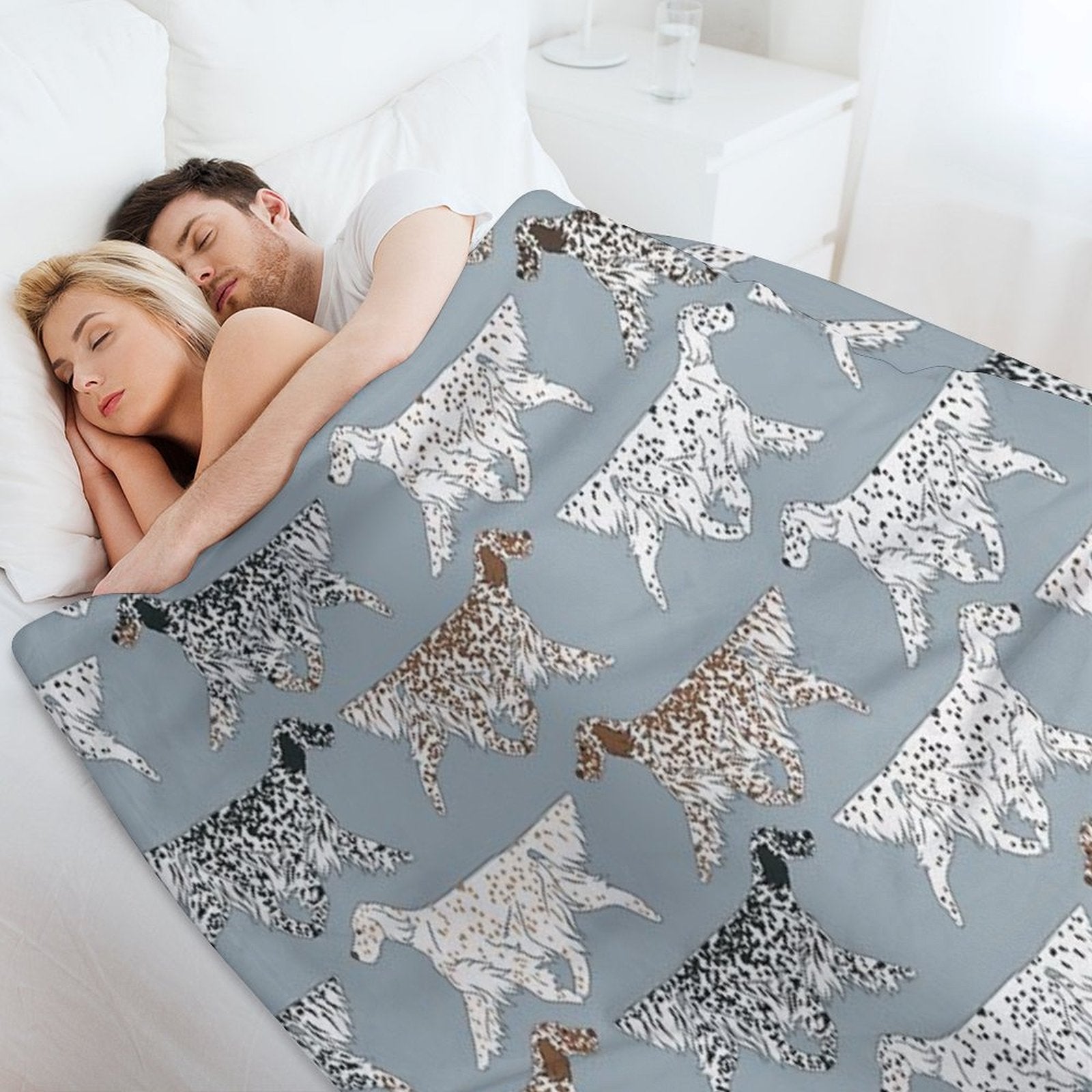 All The English Setters! Velvety-soft Throw Blanket