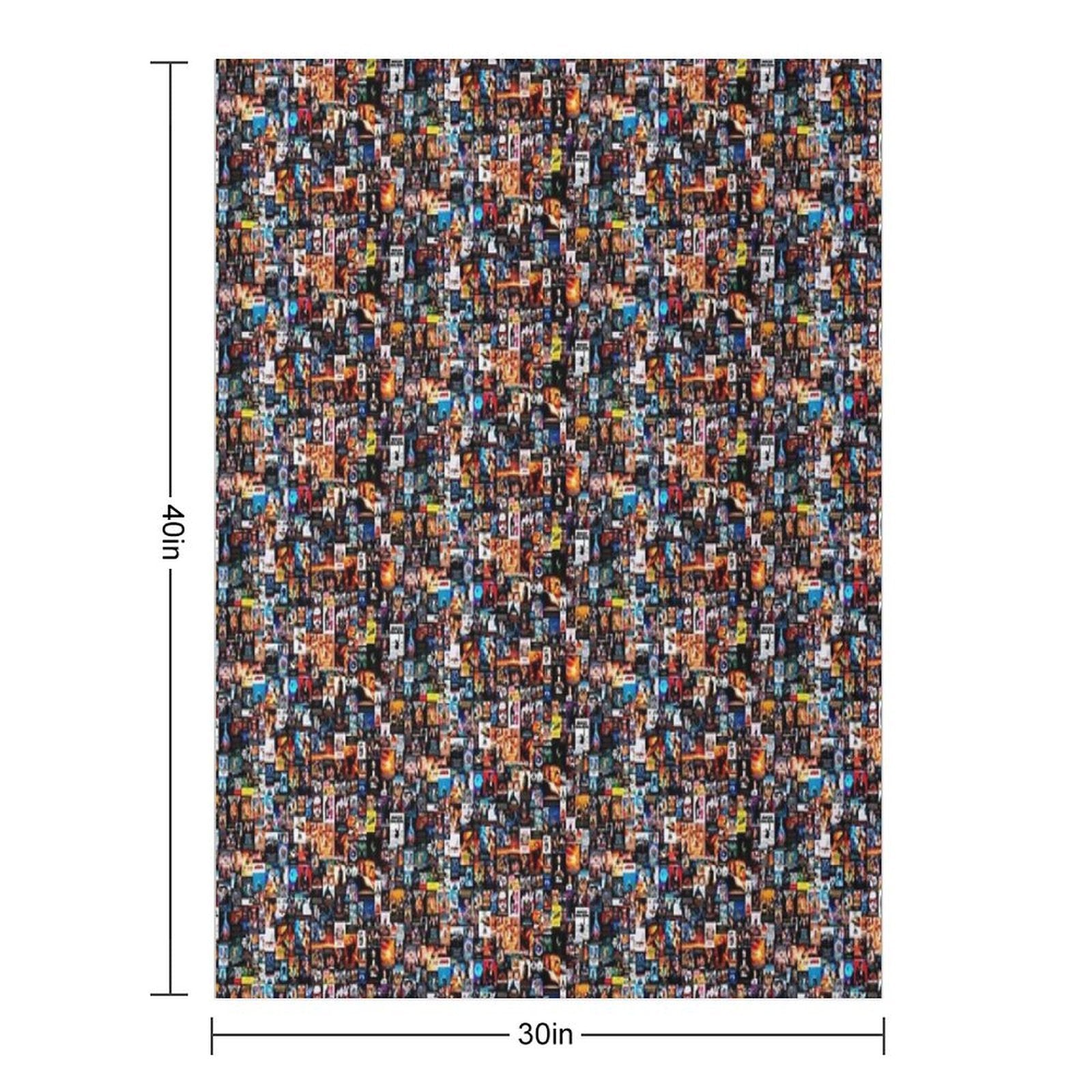 90s Movie Montage Multi-functional Throw Blanket