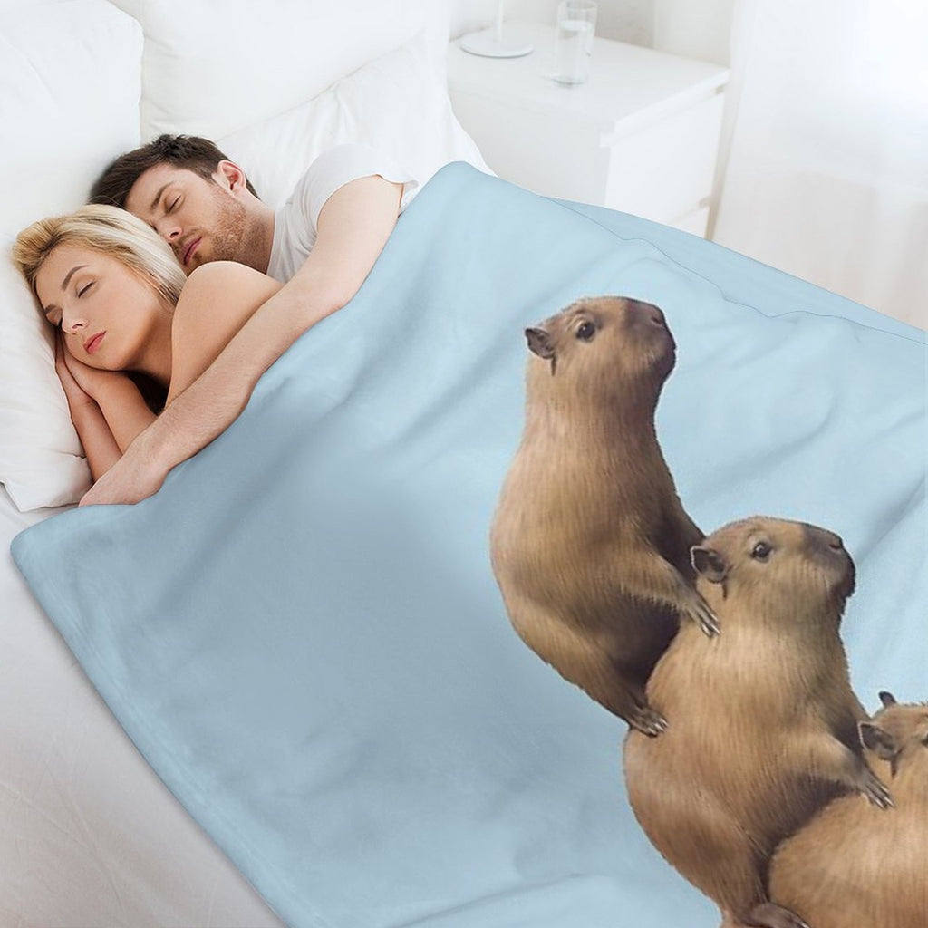 Capybara  Capybara Quick-dry Throw Blanket