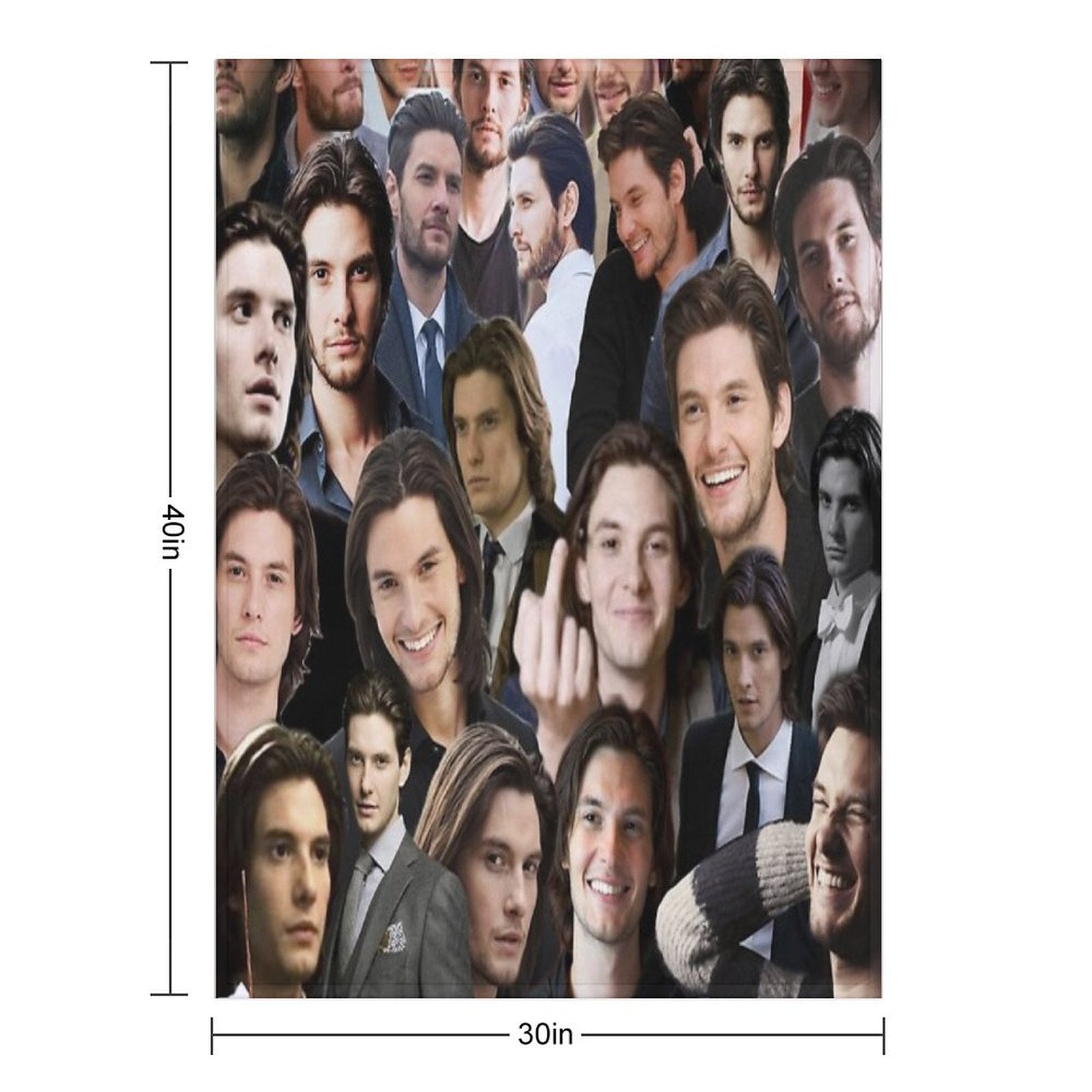 Ben Barnes Machine-washable Throw Blanket