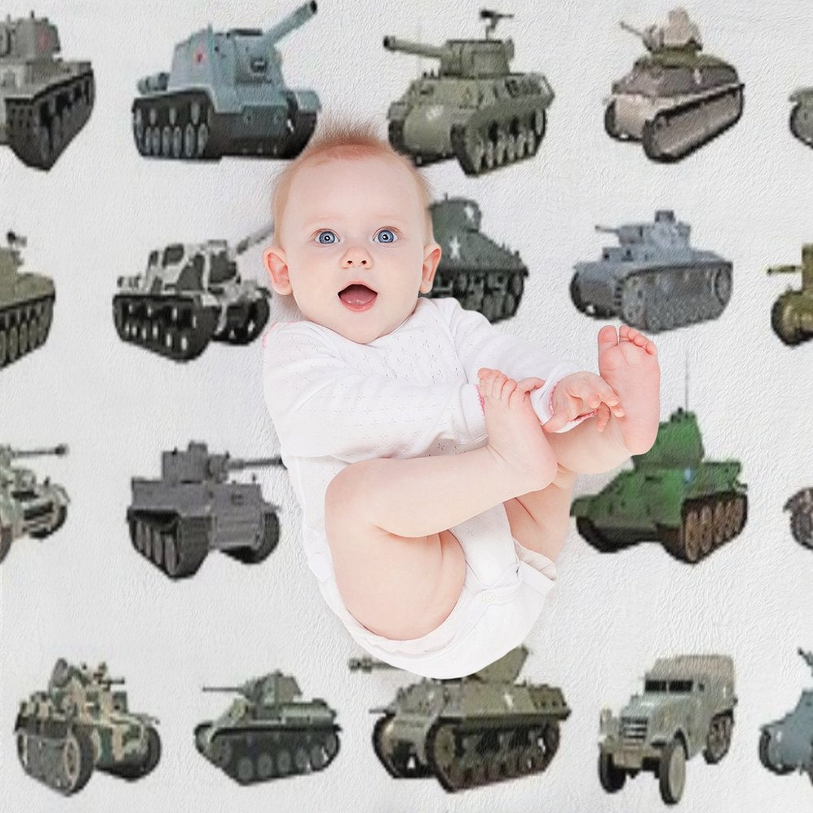 Various WW2 Tanks Gift-ready Throw Blanket