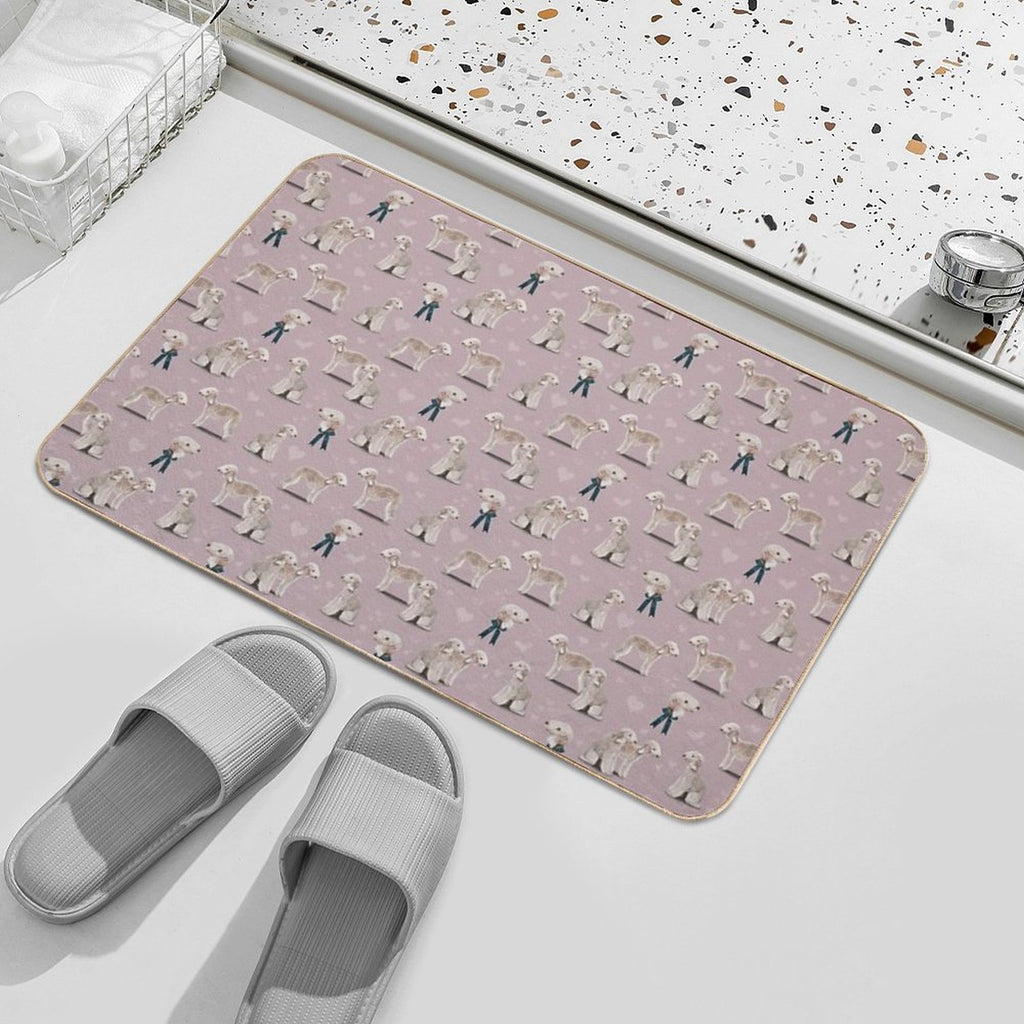 The Bedlington Terrier Dog Durable Bath Mat