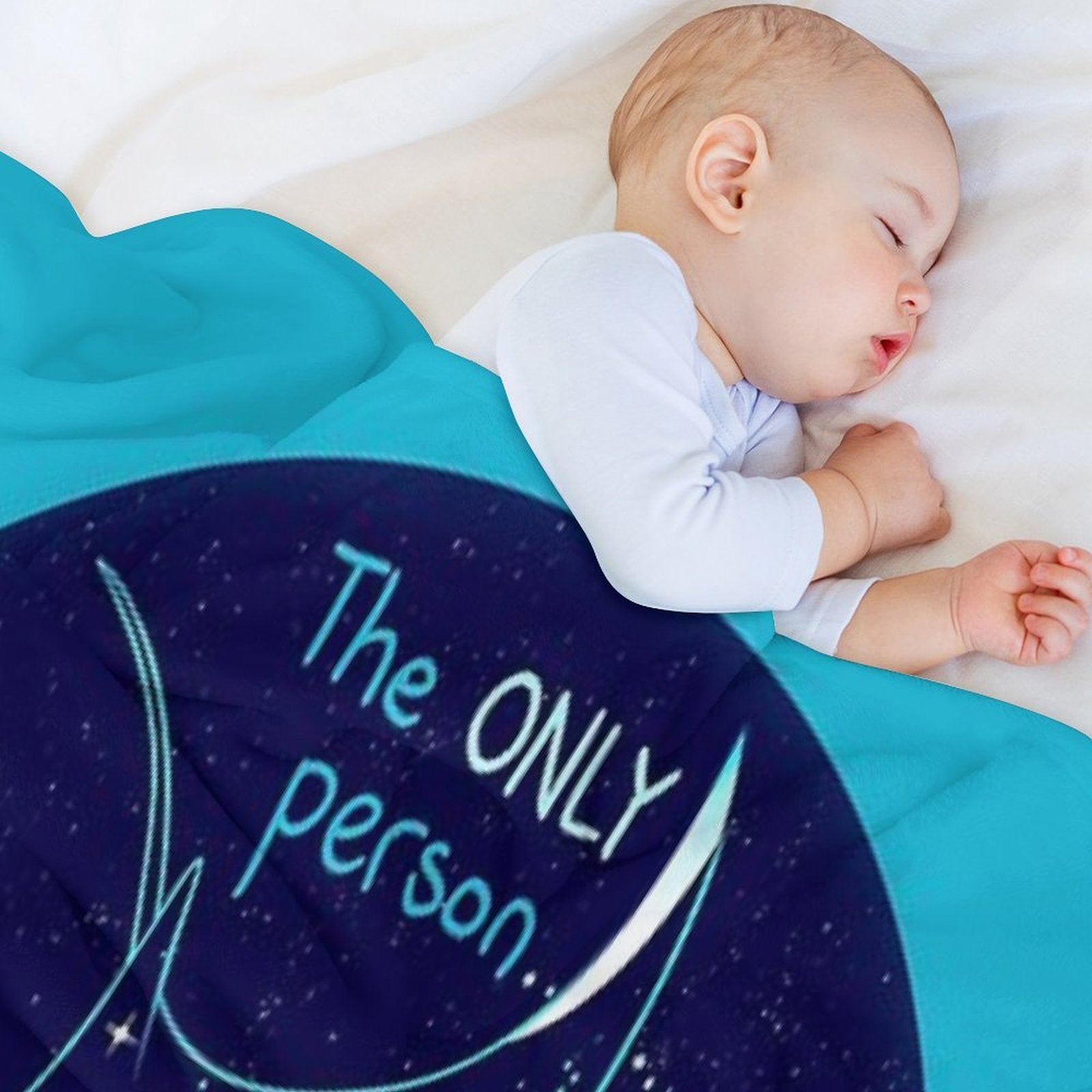 The Only Person You Should Try to Be Galaxy Manta Ray All-season Throw Blanket