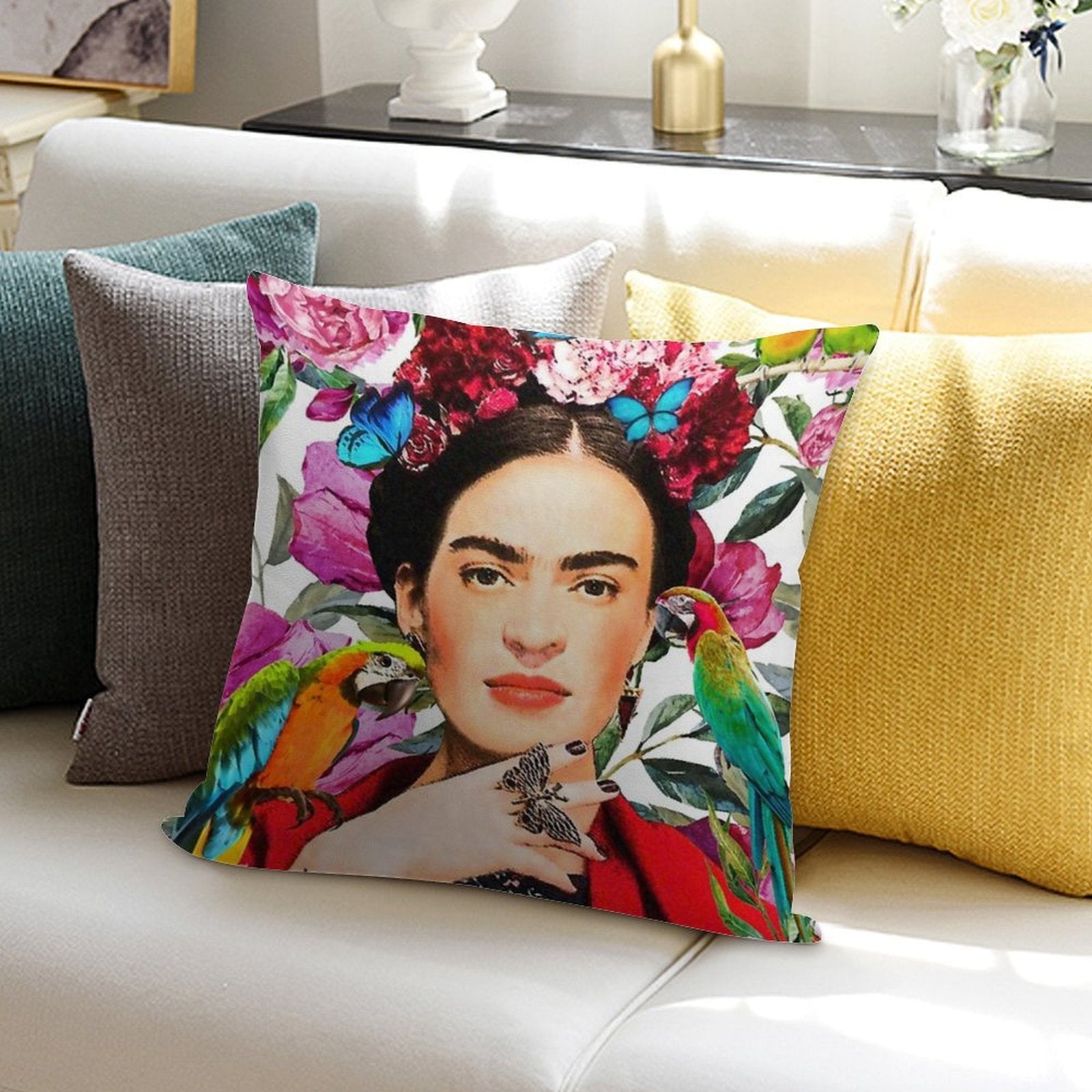 Frida.forever Soft Luxury Feel Throw Pillow