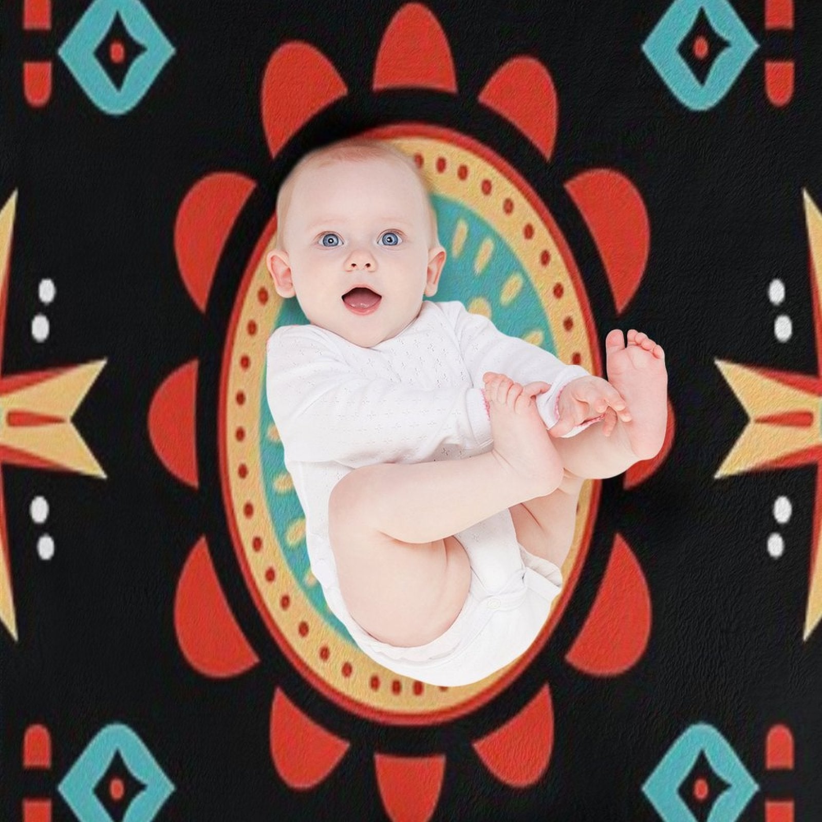 Indigenous Cherokee Nation Pattern Travel-friendly Throw Blanket