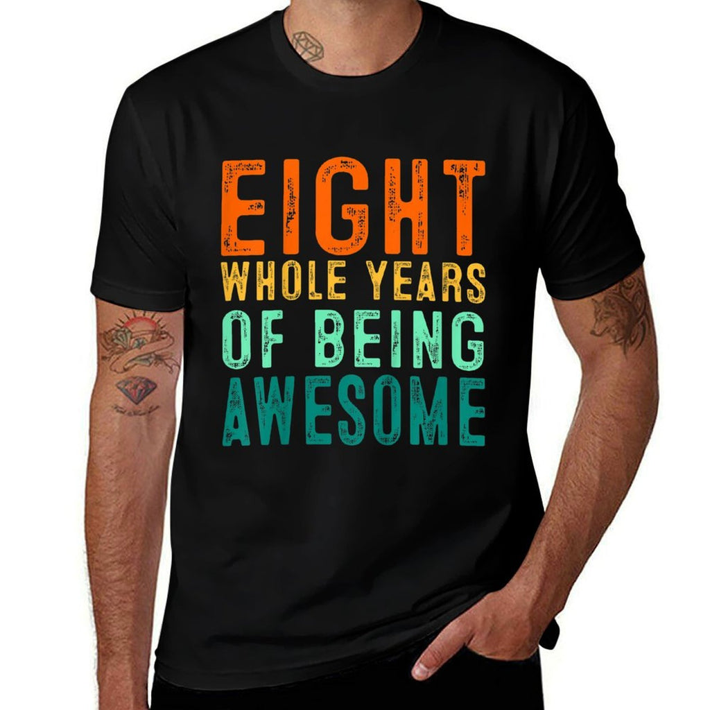 Kids Eight Year Old Birthday  Eco-friendly Material T-Shirt